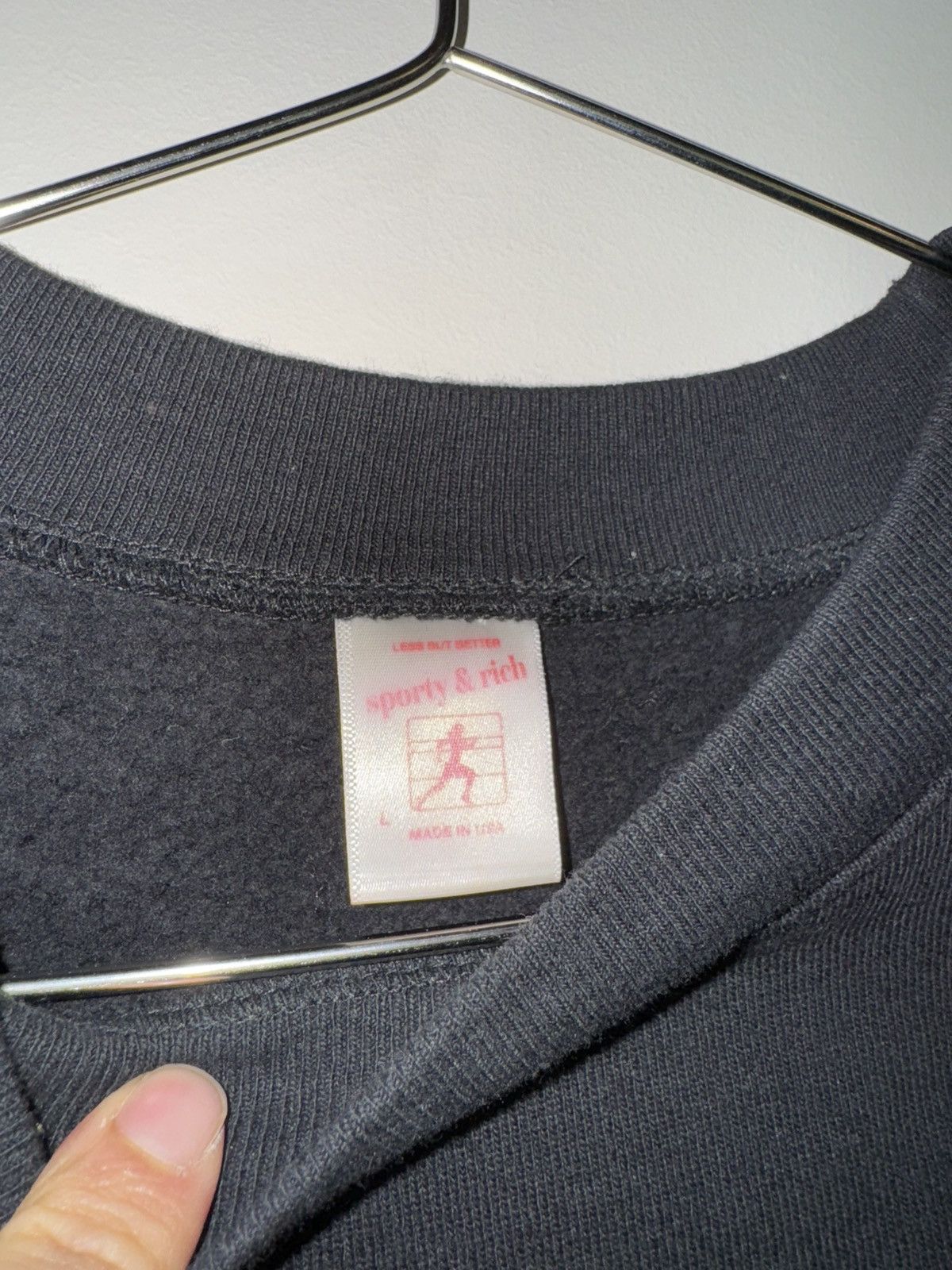 Sporty & Rich Crewneck Sweatshirt Size US L / EU 52-54 / 3 - 3 Thumbnail