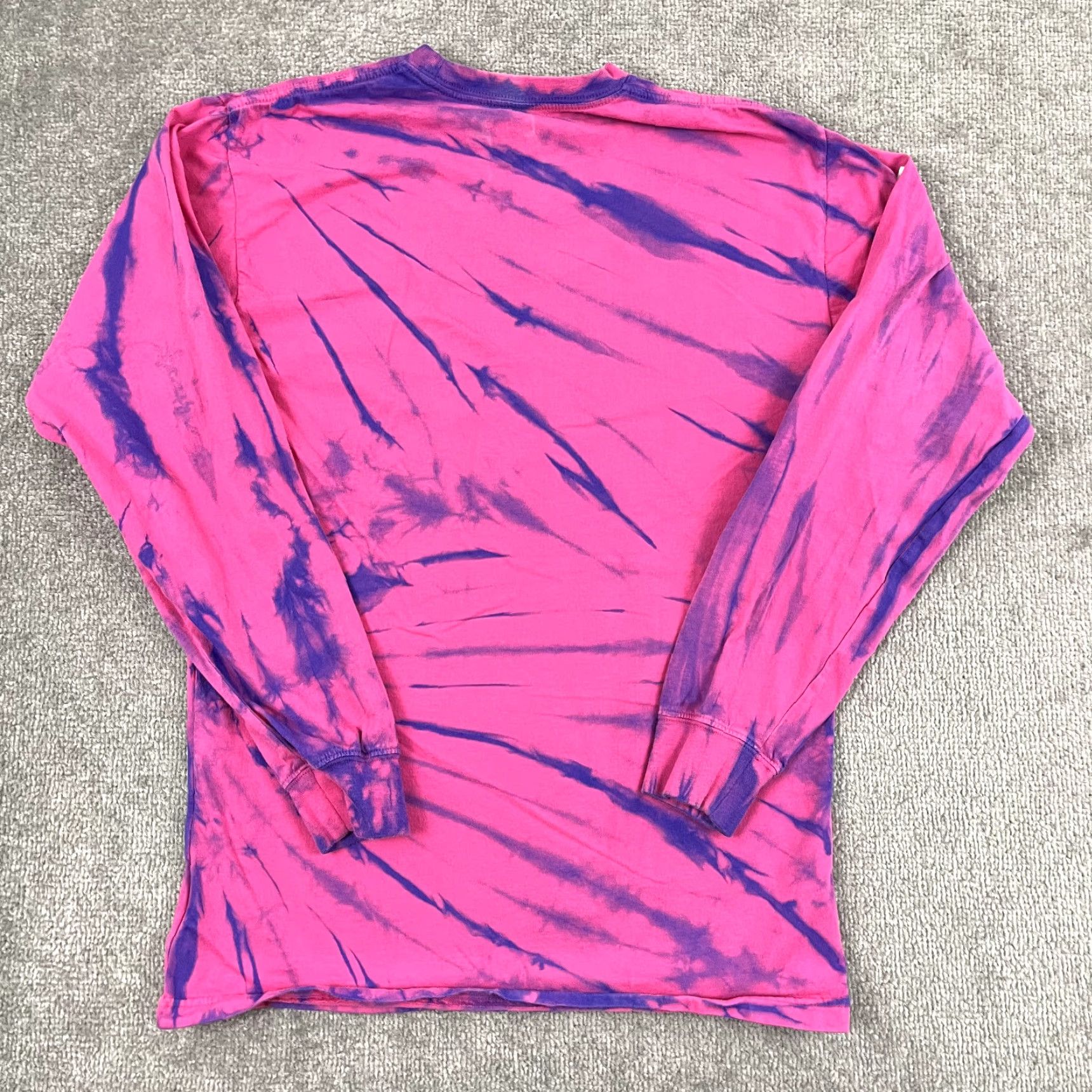 Vans VANS Mens Long Sleeve T-Shirt Graphic Print Crew Neck Fall Spring Summer Winter Casual Crew Pink Purple 2010s Size US M / EU 48-50 / 2 - 7 Thumbnail