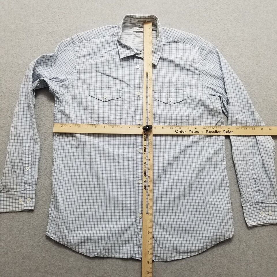 Calvin Klein Calvin Klein Shirt Mens Medium Plaid Button Up Long Sleeve Size US M / EU 48-50 / 2 - 10 Thumbnail