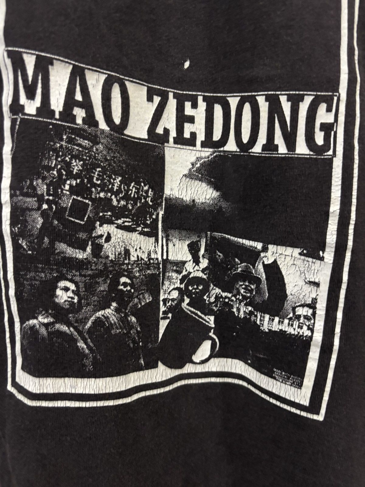 Vintage VINTAGE 90s MAO ZEDONG SUNFADED THRASHED BOXY ERD STYE Size US S / EU 44-46 / 1 - 9 Thumbnail