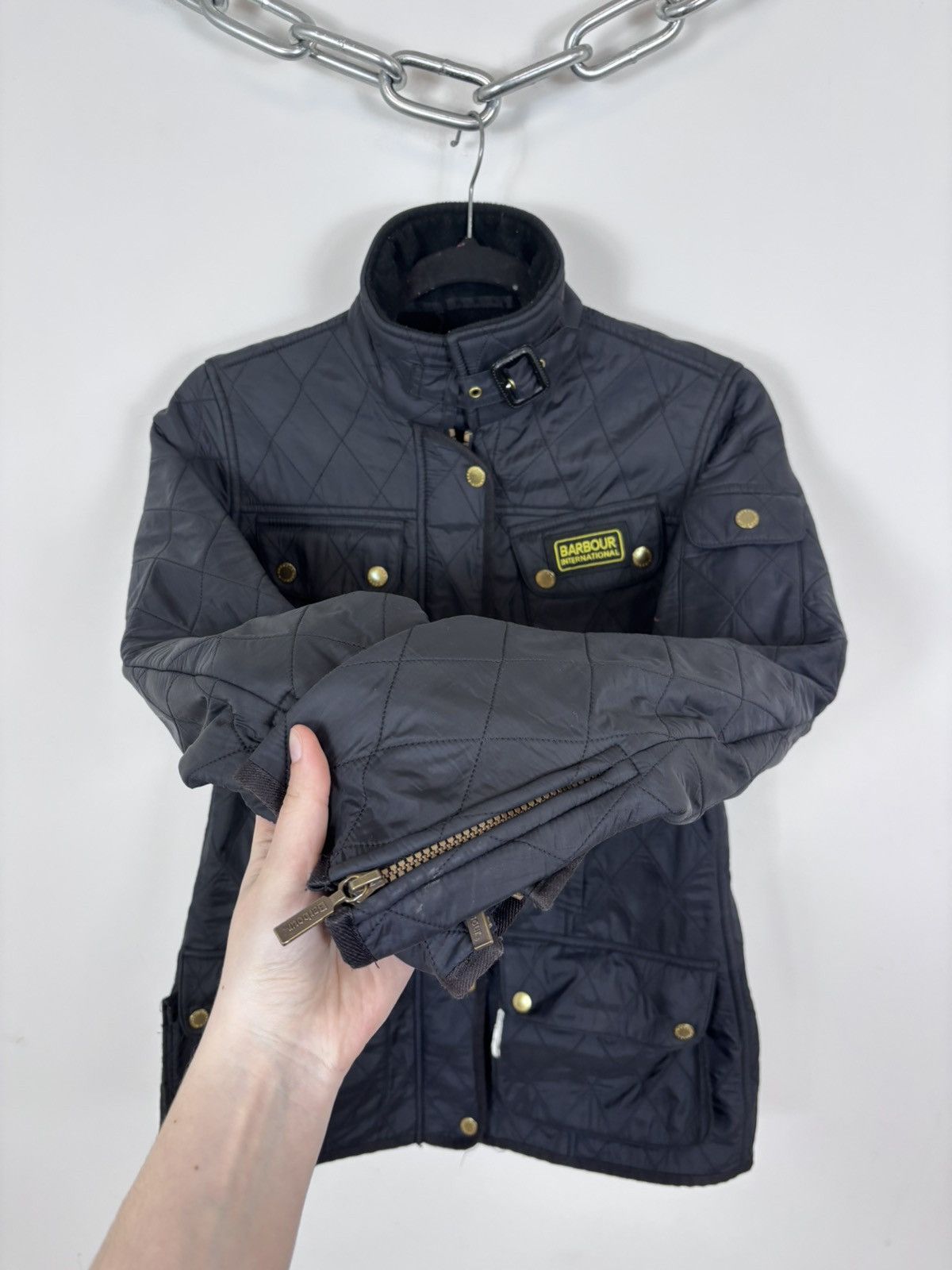 Barbour Barbour International Women’s Polarquilt Jacket Quilted Coat Size M / US 6-8 / IT 42-44 - 10 Thumbnail