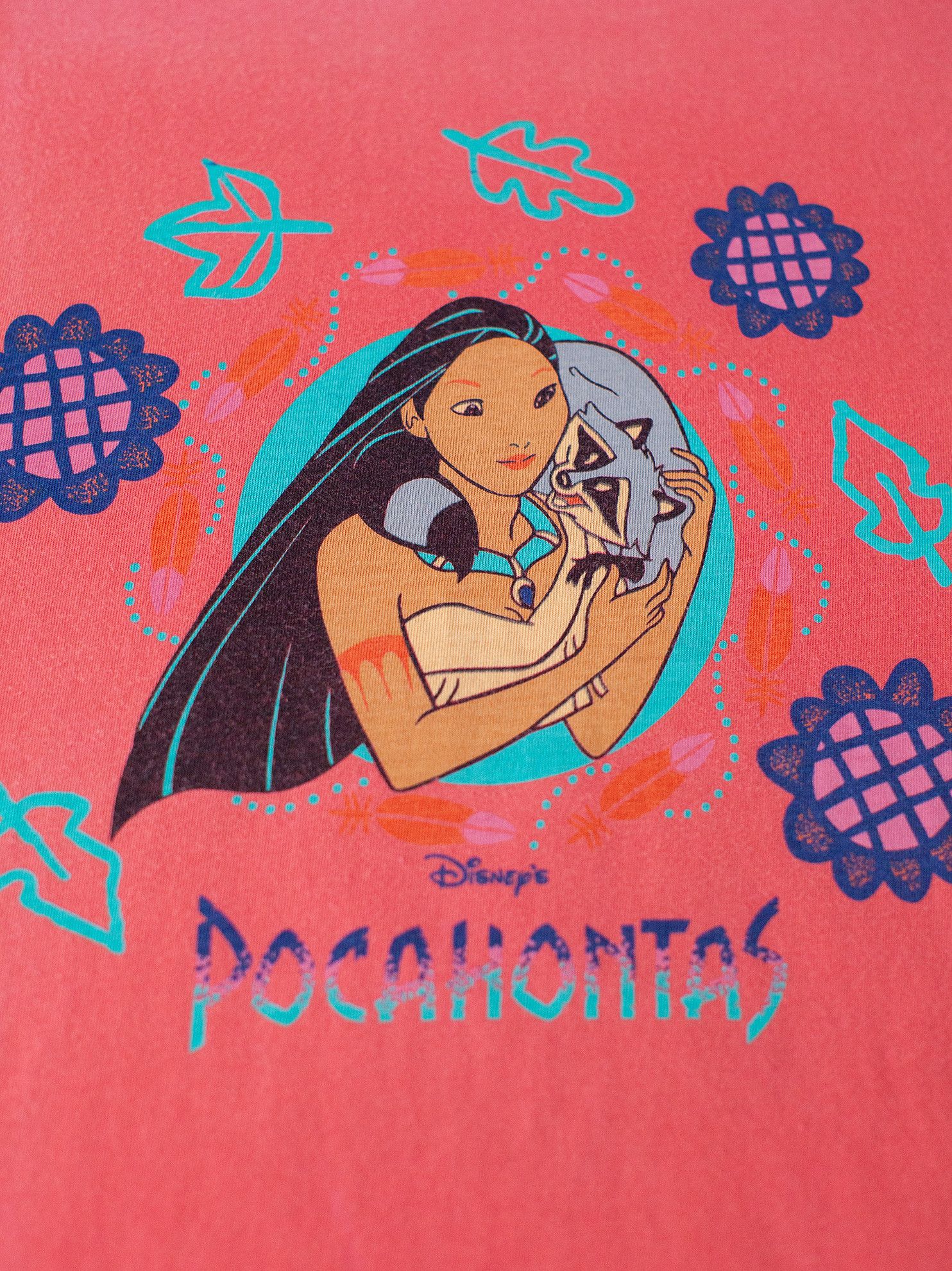 Cartoon Network Vintage 90s / 00s Y2K Pocahontas Disney Movie T-Shirt Size US XL / EU 56 / 4 - 5 Thumbnail