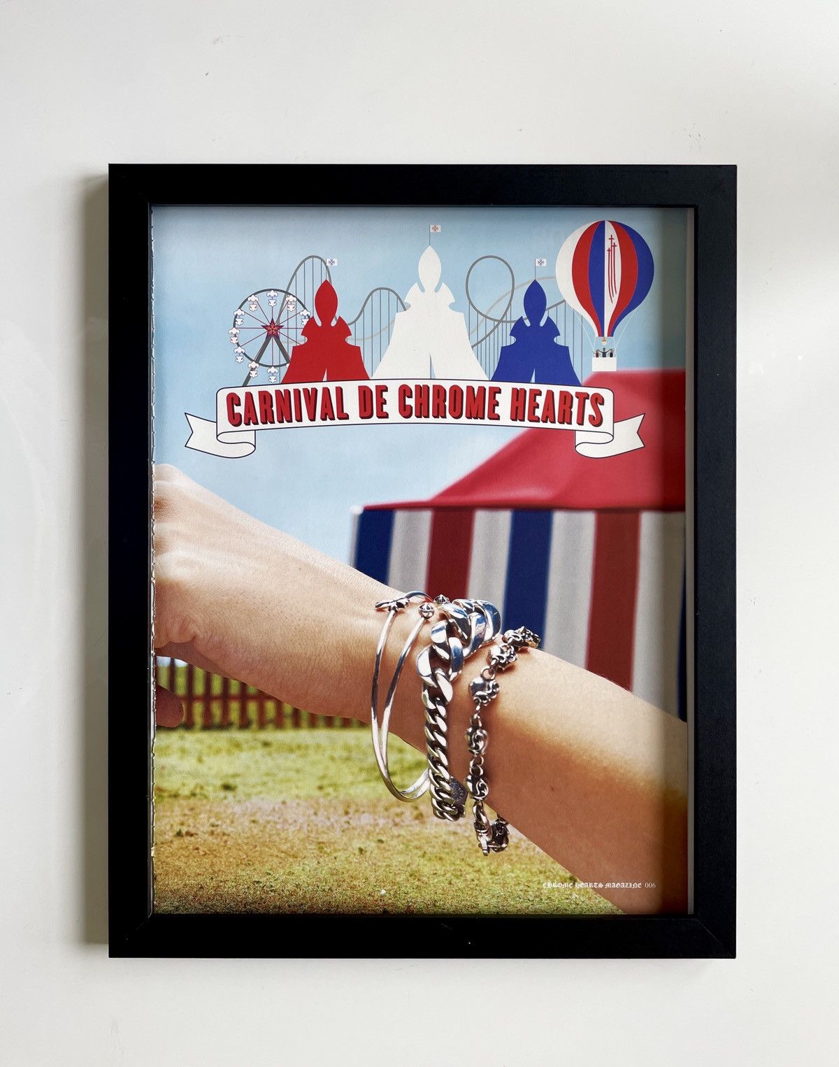 Chrome Hearts Chrome Hearts carnival poster framed 9x11 Size ONE SIZE - 1 Thumbnail