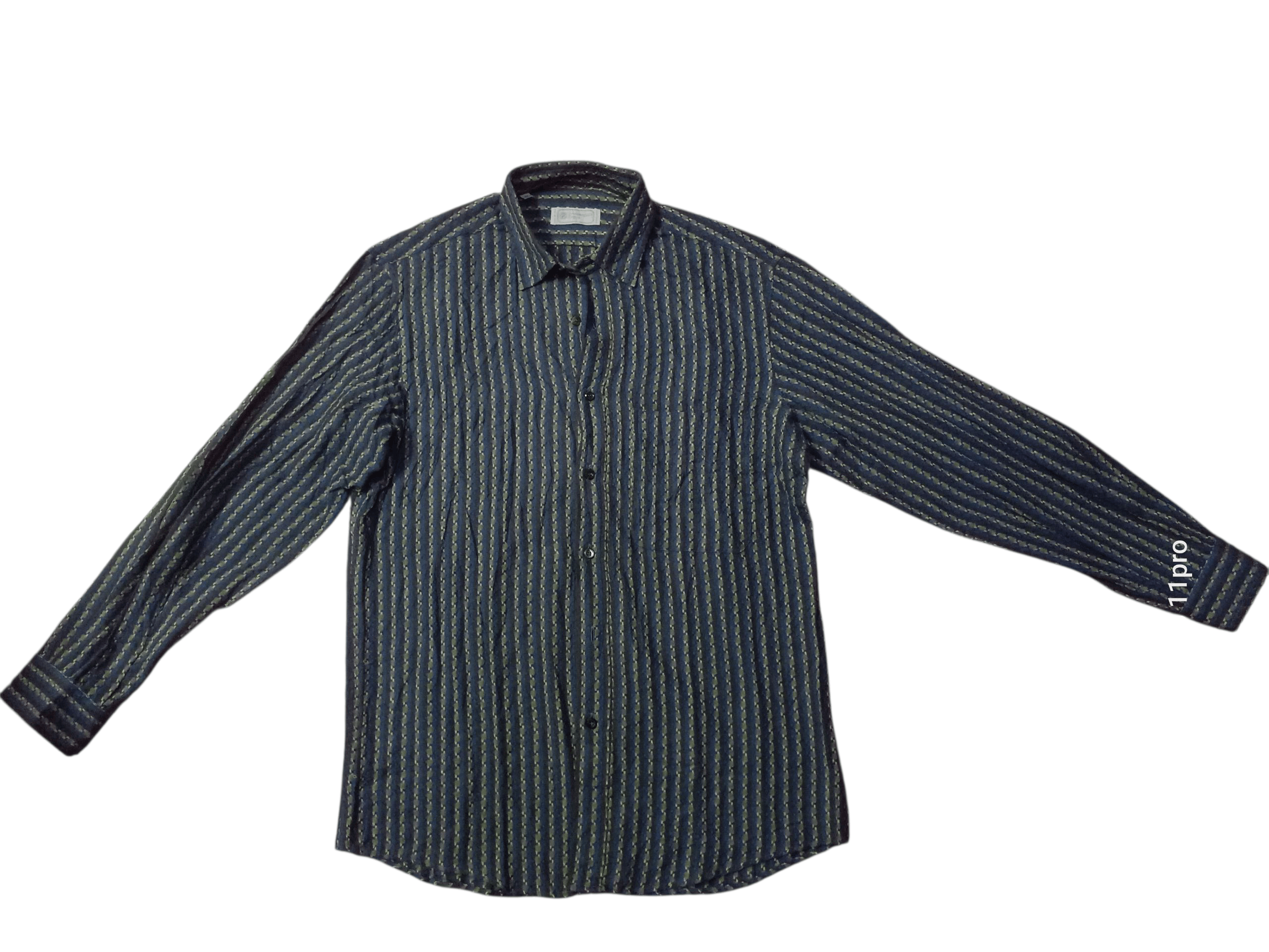 Ermenegildo Zegna 💥Vintage Ermenegildo Zegna Men Button Up 💥 Size US L / EU 52-54 / 3 - 2 Thumbnail