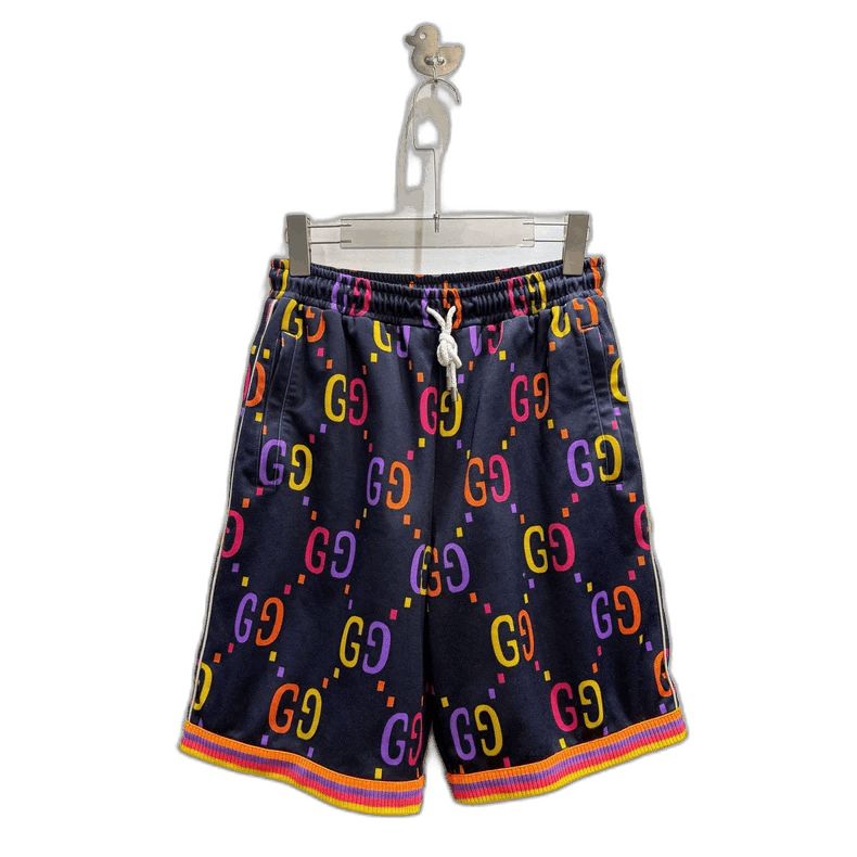 Gucci Colorful Logo Mesh Shorts-yf