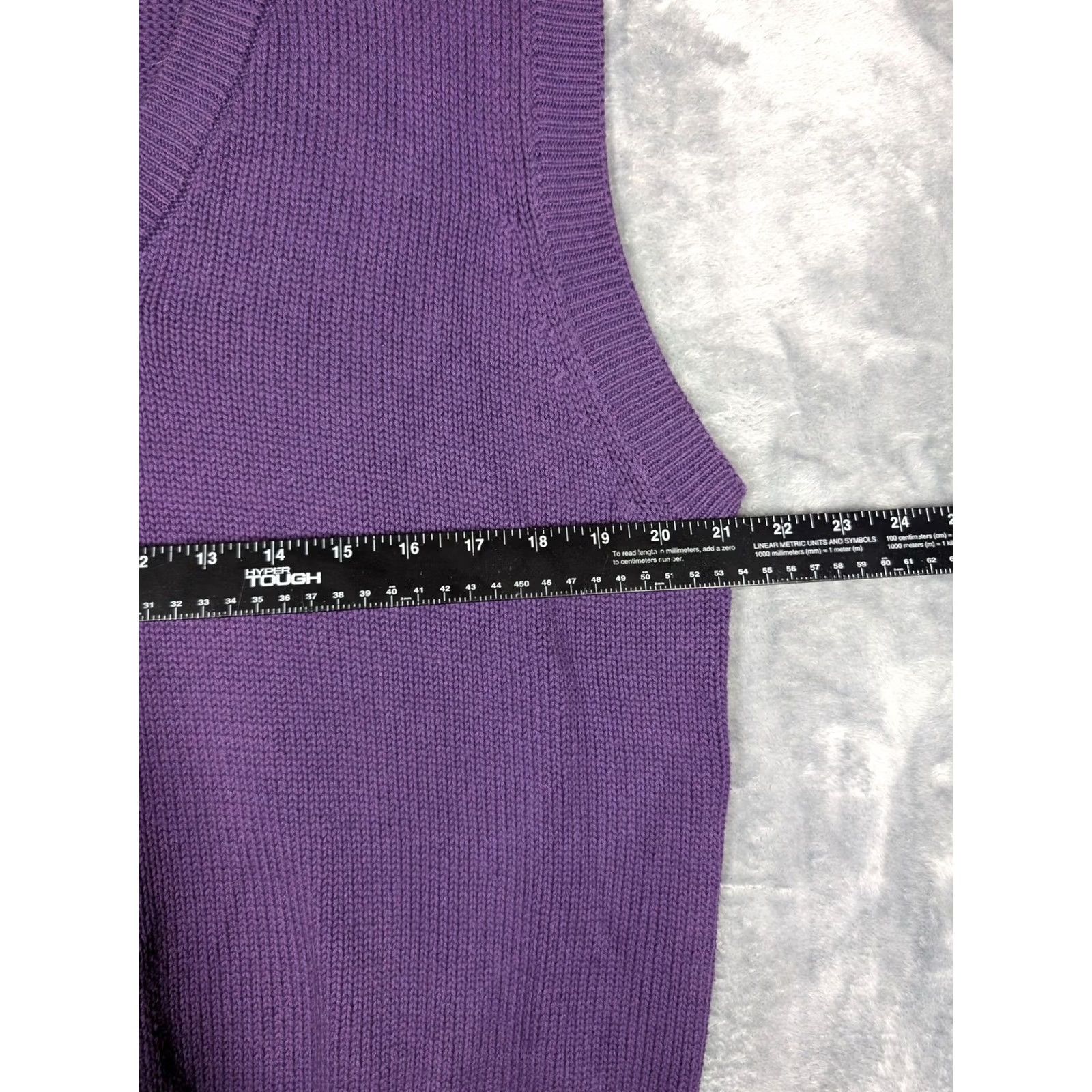 Eddie Bauer Eddie Bauer Sweater Vest Mens Medium Purple V-Neck Knit Pullover Golf Layering Size US M / EU 48-50 / 2 - 3 Thumbnail