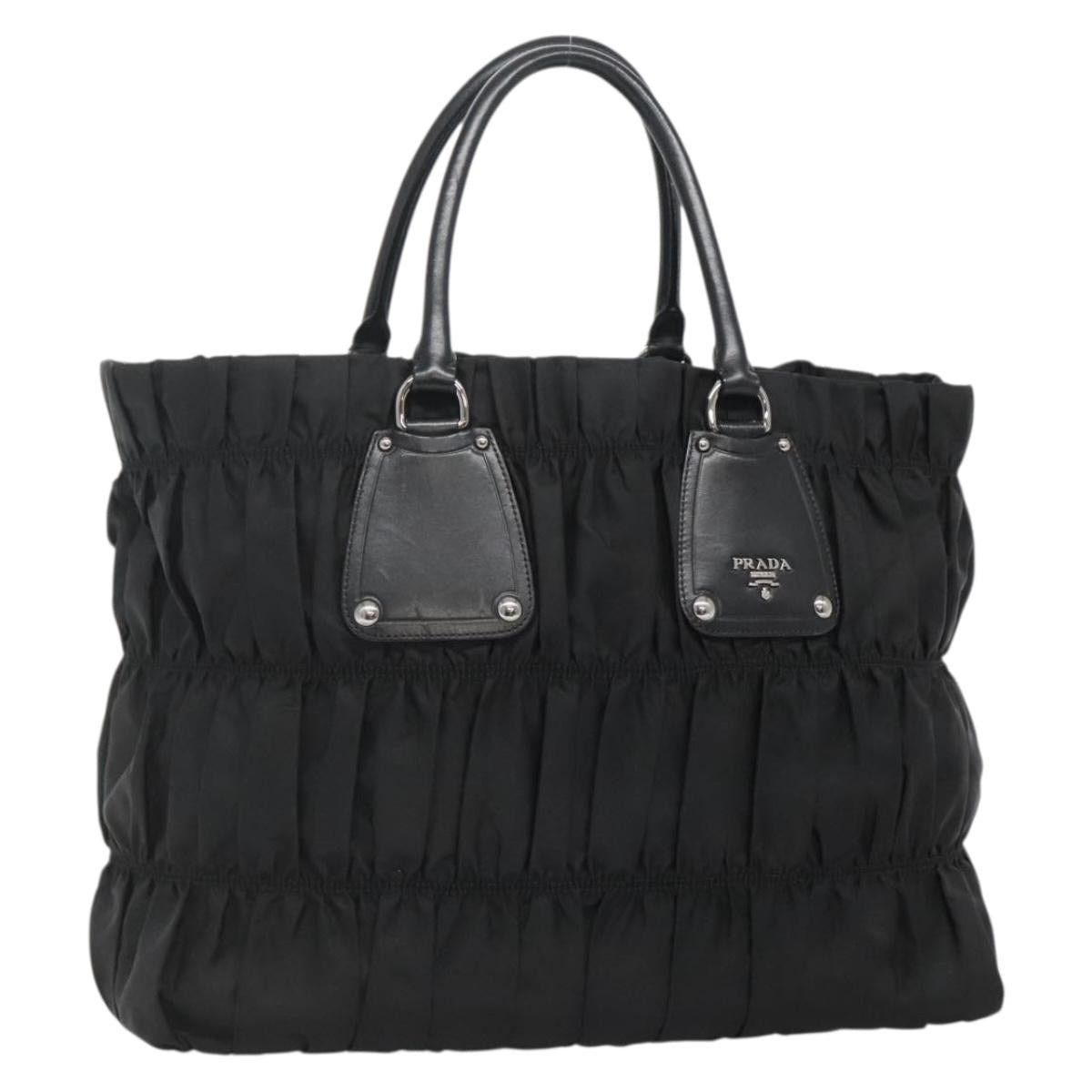 Prada PRADA Tote Bag Nylon Black Silver Size ONE SIZE - 1 Thumbnail