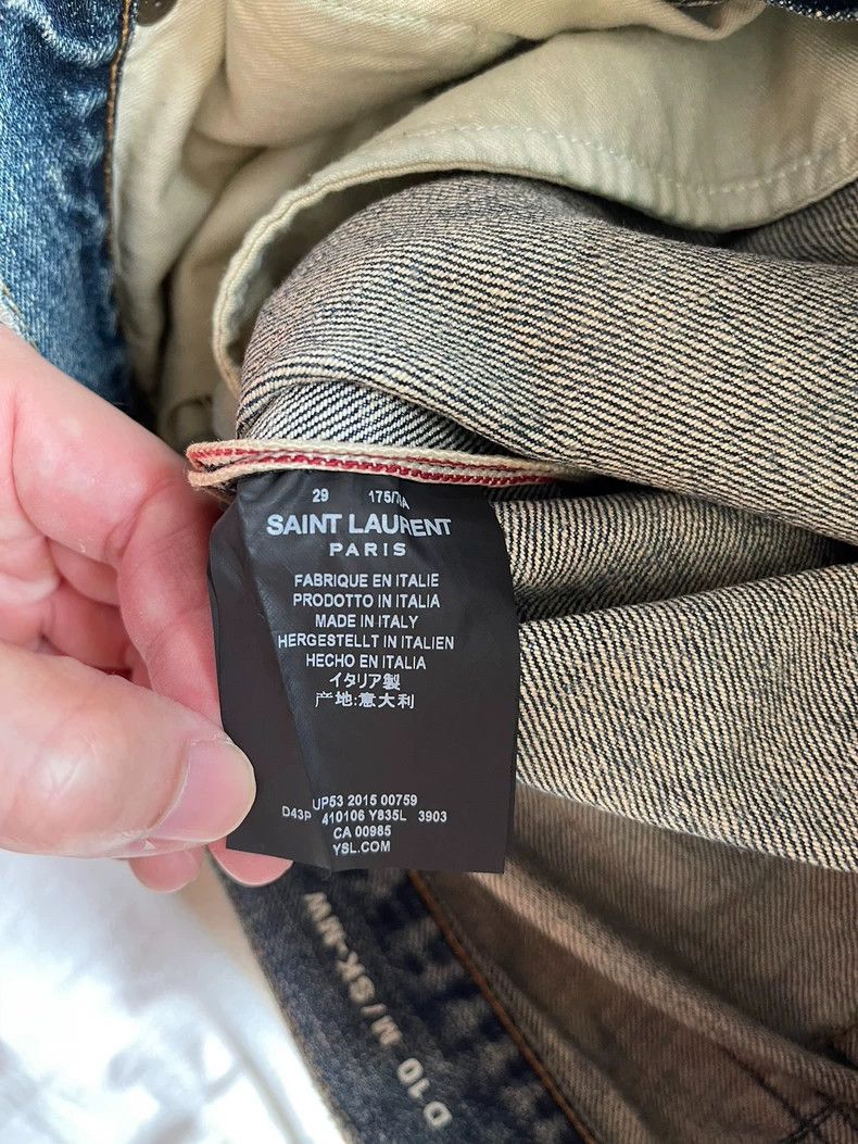 Saint Laurent Paris Saint Laurent Paris 16ss show jeans with holes in them jea Size US 29 - 6 Thumbnail