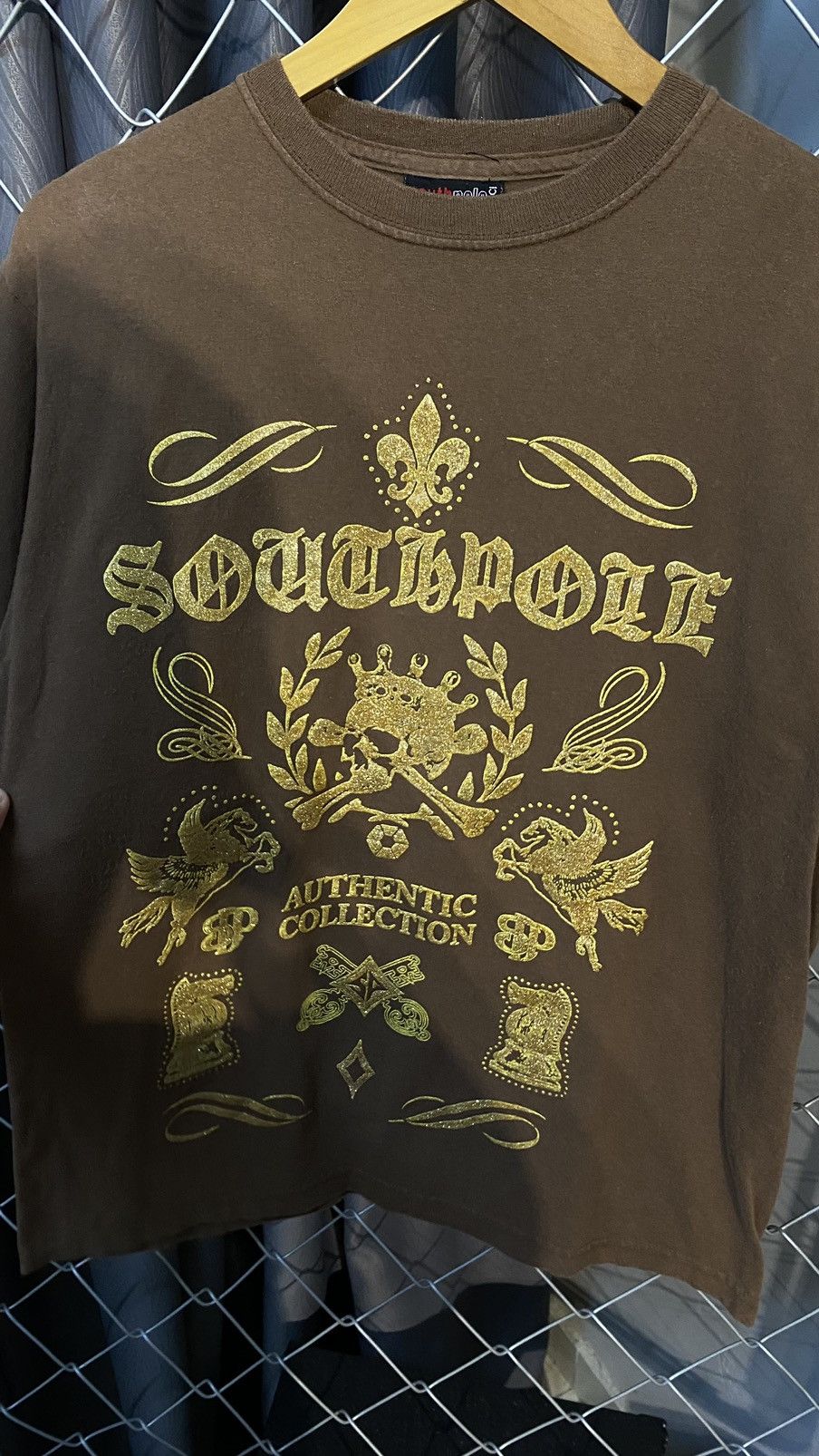 Japanese Brand × Southpole × Vintage SOUTHPOLE TSHIRT CHOCOLATE SKULL MEDIUM Size US M / EU 48-50 / 2 - 3 Thumbnail