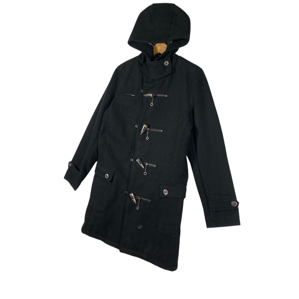 In The Attic Vintage In The Attic Button Wool Hoodie Jacket Size US L / EU 52-54 / 3 - 2 Thumbnail
