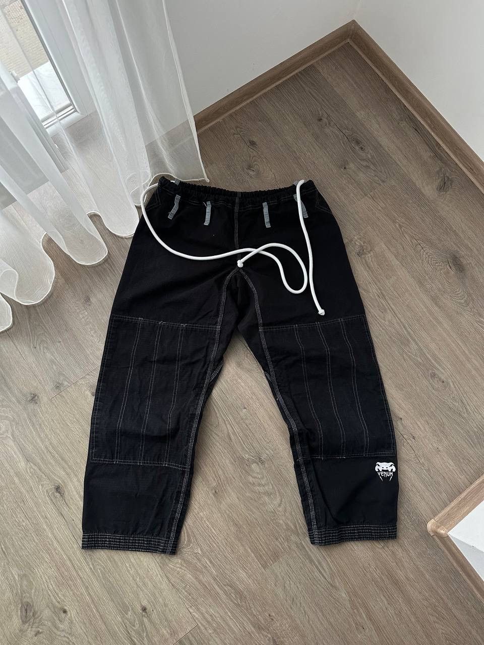 Japanese Brand × Vintage Vintage Venum UFC Training Black Big Logo Japanese Pants Size US 32 / EU 48 - 2 Thumbnail