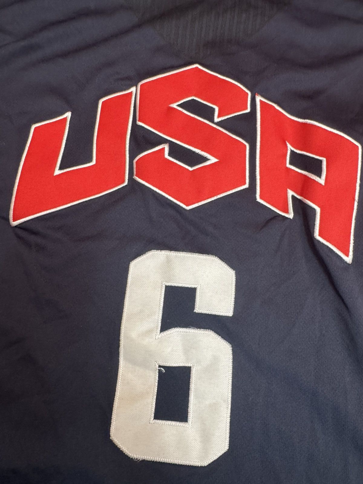 Nike 2012 Olympics LeBron James #6 NBA USA Stitched Jersey Size US L / EU 52-54 / 3 - 3 Thumbnail