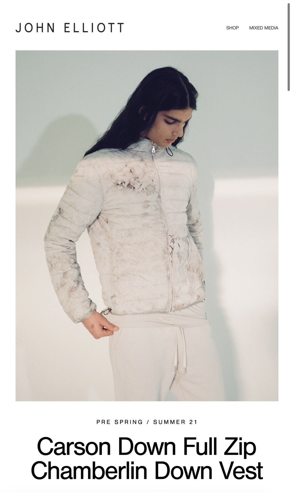 John Elliott John Elliott Carson Down Fullzip / HVAC Wash / size 2 medium Size US M / EU 48-50 / 2 - 5 Thumbnail