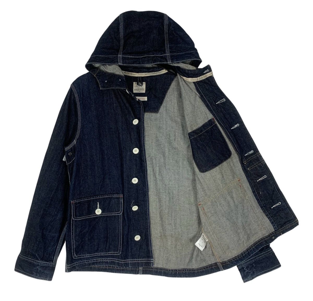 Japanese Brand Back Number JapaneseBrand Designer StreetWear Denim Jacket Size US M / EU 48-50 / 2 - 4 Thumbnail