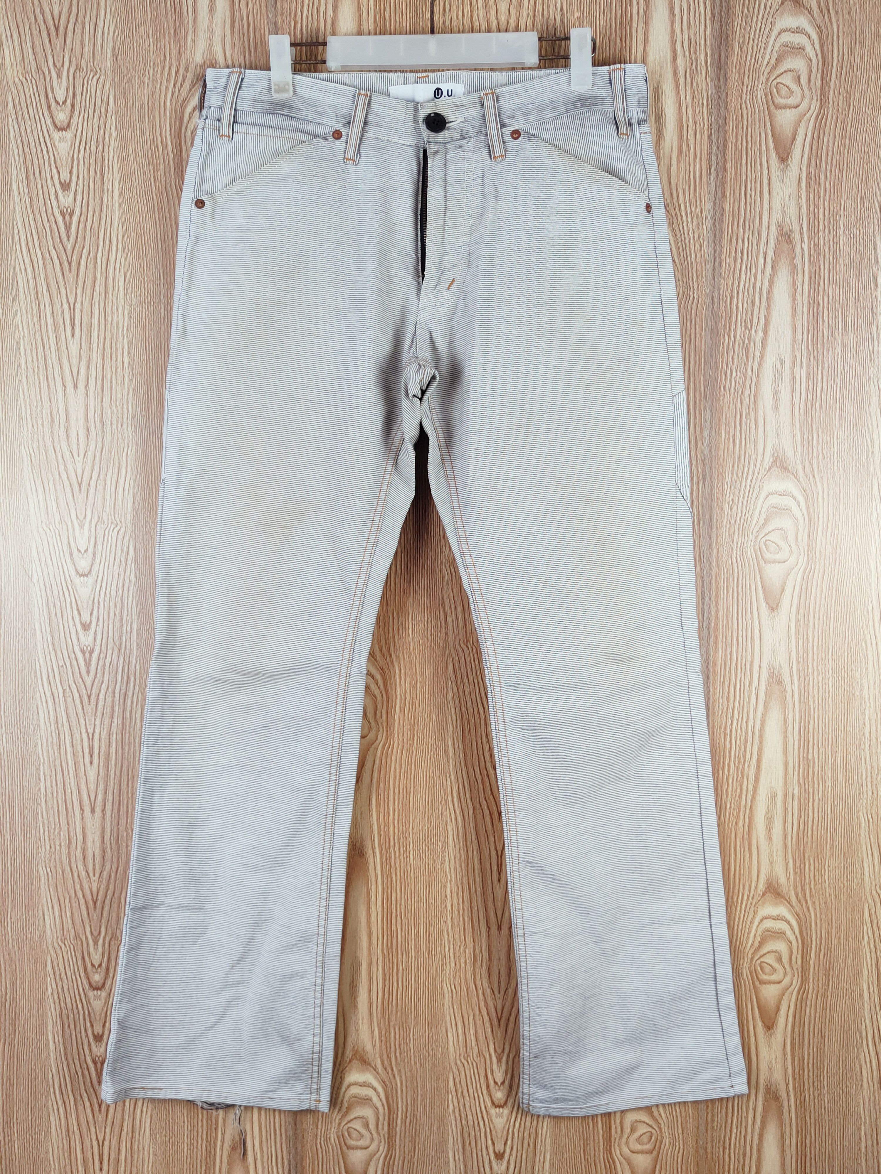 Japanese Brand U.U Black White Multipocket Casual Pants #W009 Size US 34 / EU 50 - 1 Thumbnail