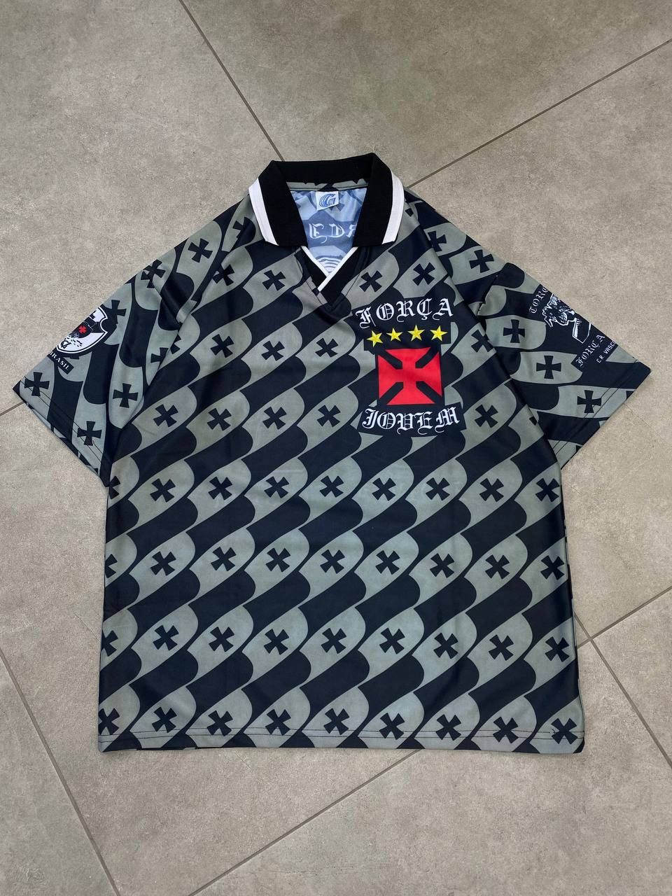 Vintage Vintage Vasco da Gama Torcida Forca Jovem Jersey Size US L / EU 52-54 / 3 - 1 Thumbnail