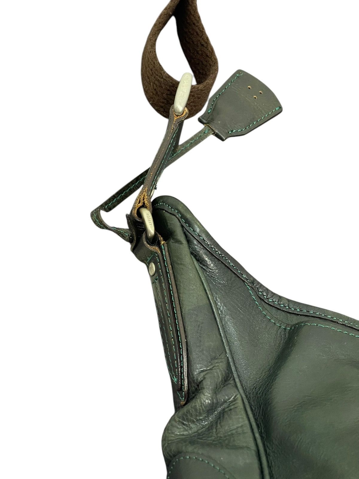 Genuine Leather Full Leather Aniary Japan Dark Green Cross Body Bag 1🟩6 Size ONE SIZE - 21 Thumbnail