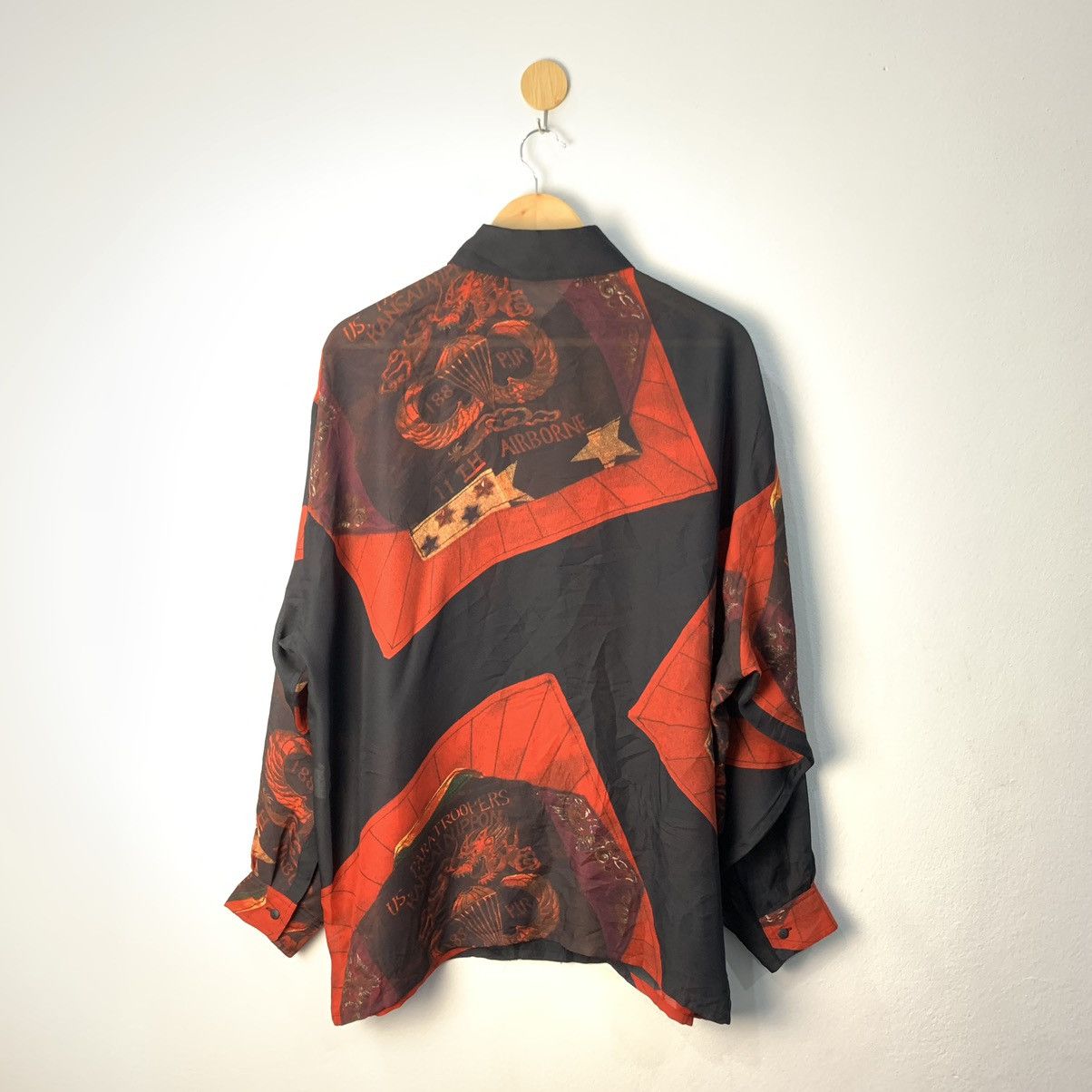 Kansai Yamamoto Kansai Yamamoto Paisley Long Sleeve 80s Military Size US XL / EU 56 / 4 - 3 Thumbnail