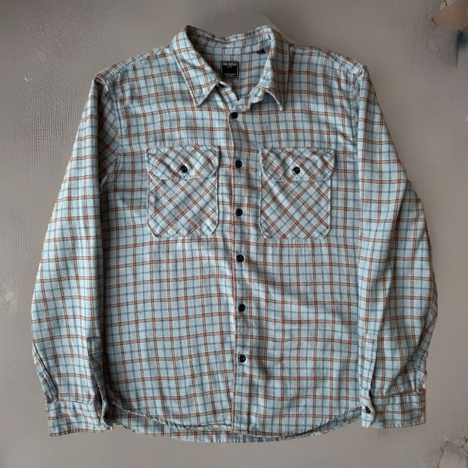 Todd Snyder Todd Snyder Shirt XL Blue Multicolor Casual Button Up Size US XL / EU 56 / 4 - 1 Thumbnail