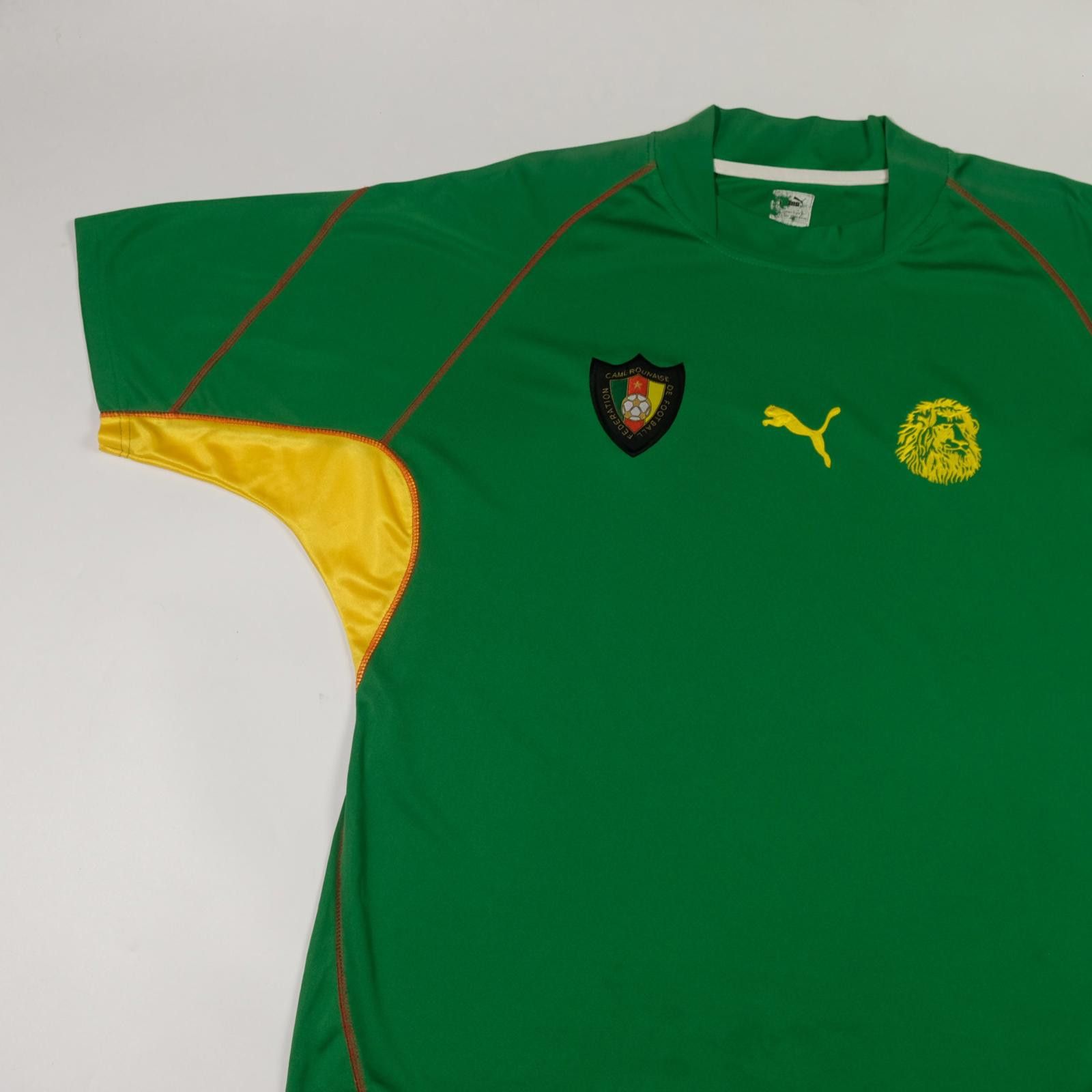 Puma 2002/03 Cameroon Home Shirt (XL) Size US XL / EU 56 / 4 - 3 Thumbnail