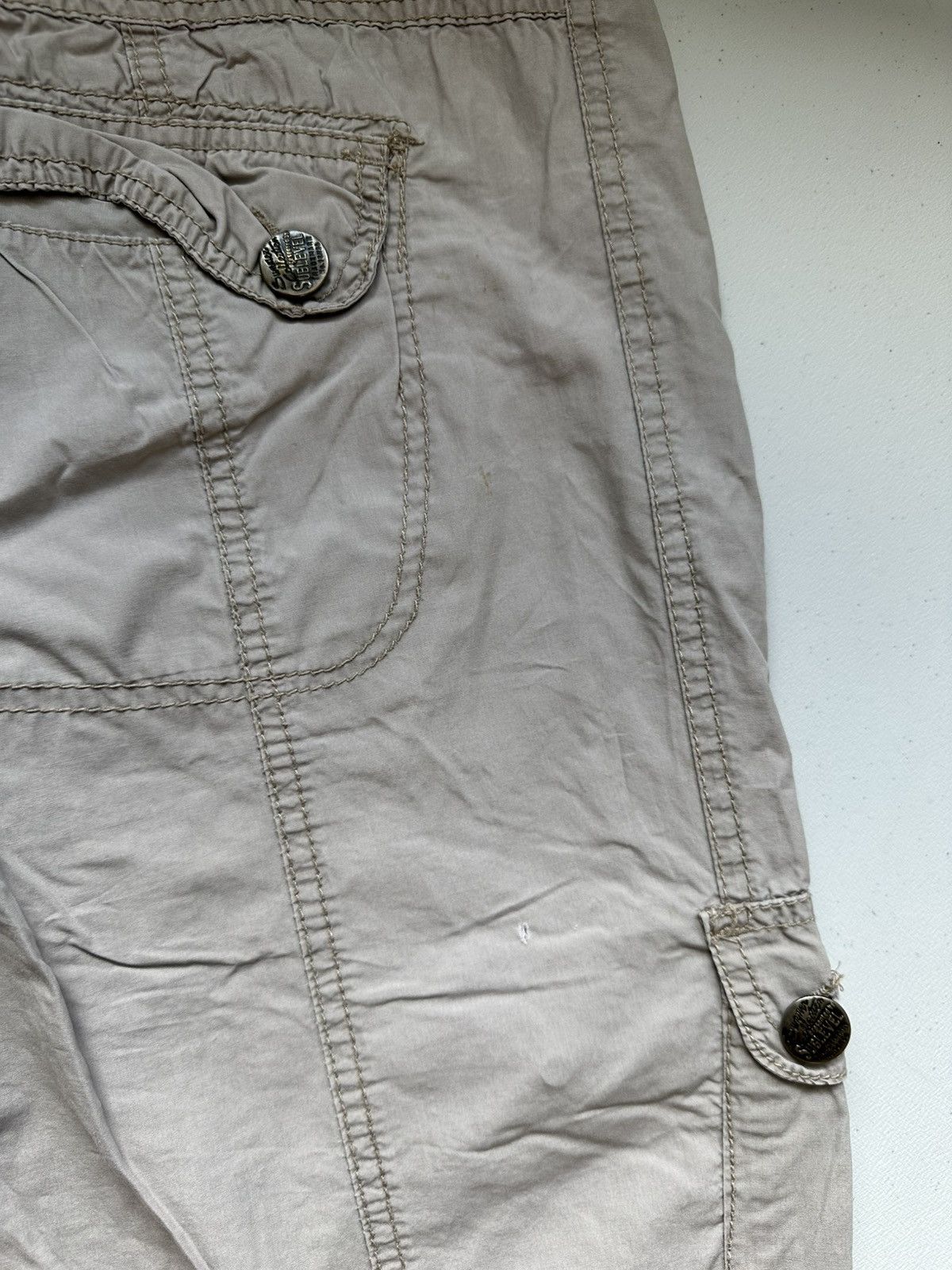 14th Addiction × Japanese Brand Vintage Y2k Cargo Baggy Pants Womens Streetwear Size 32" / US 10 / IT 46 - 9 Thumbnail