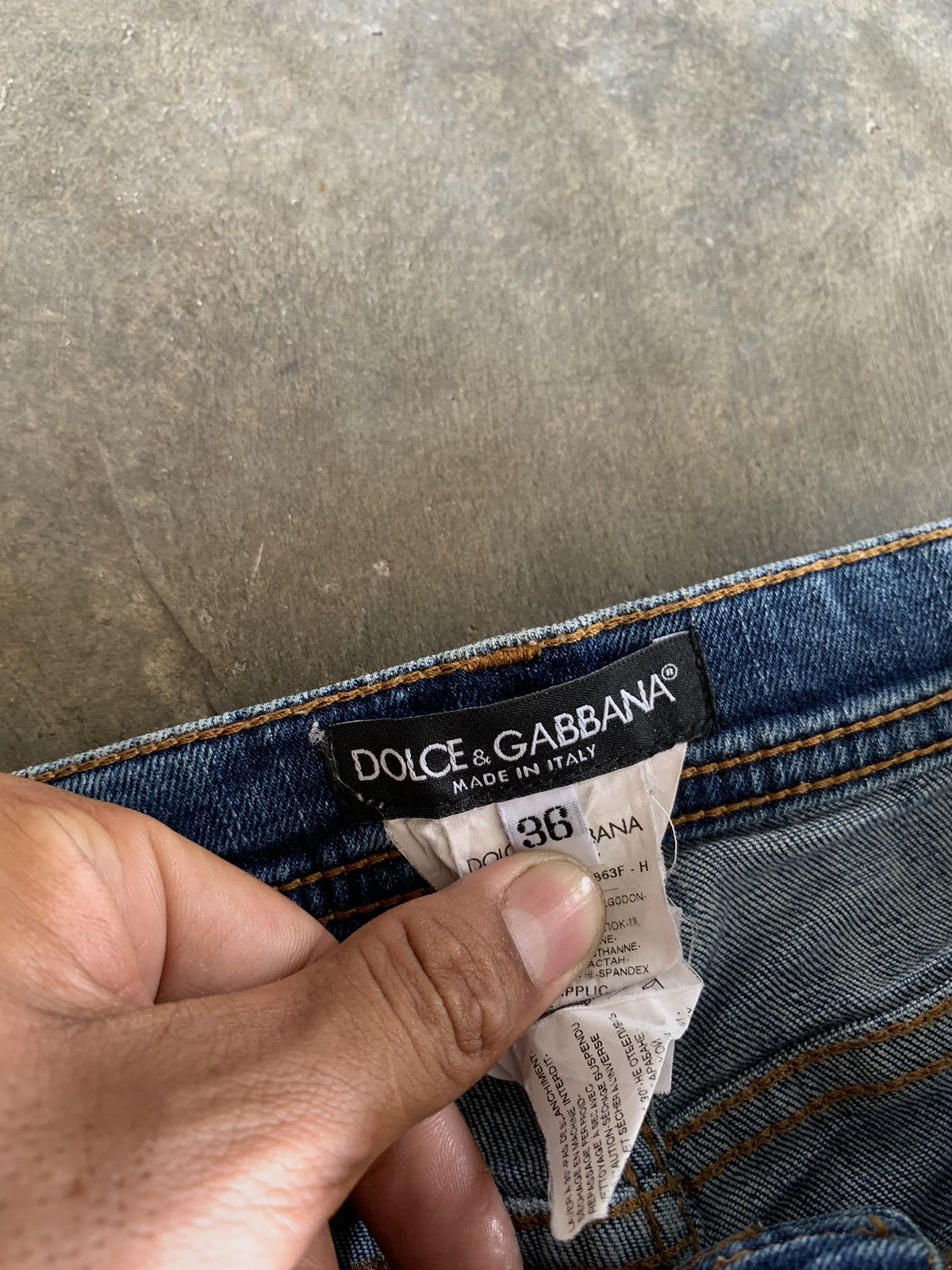 Dolce & Gabbana DOLCE GABBANA DENIM PANTS Size 27" / US 4 / IT 40 - 7 Thumbnail