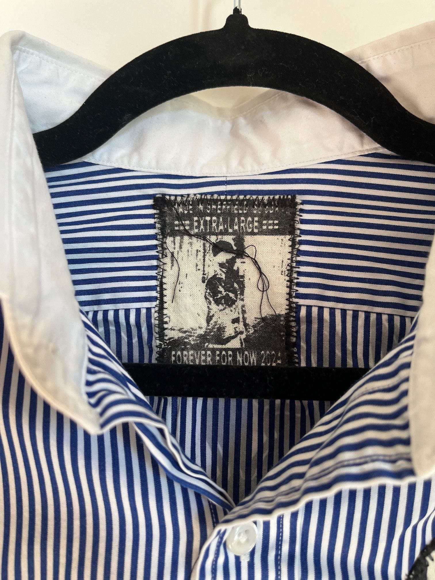 Other Made by Atelier Striped Screenprint Patched Shirt XL Size US XL / EU 56 / 4 - 6 Thumbnail