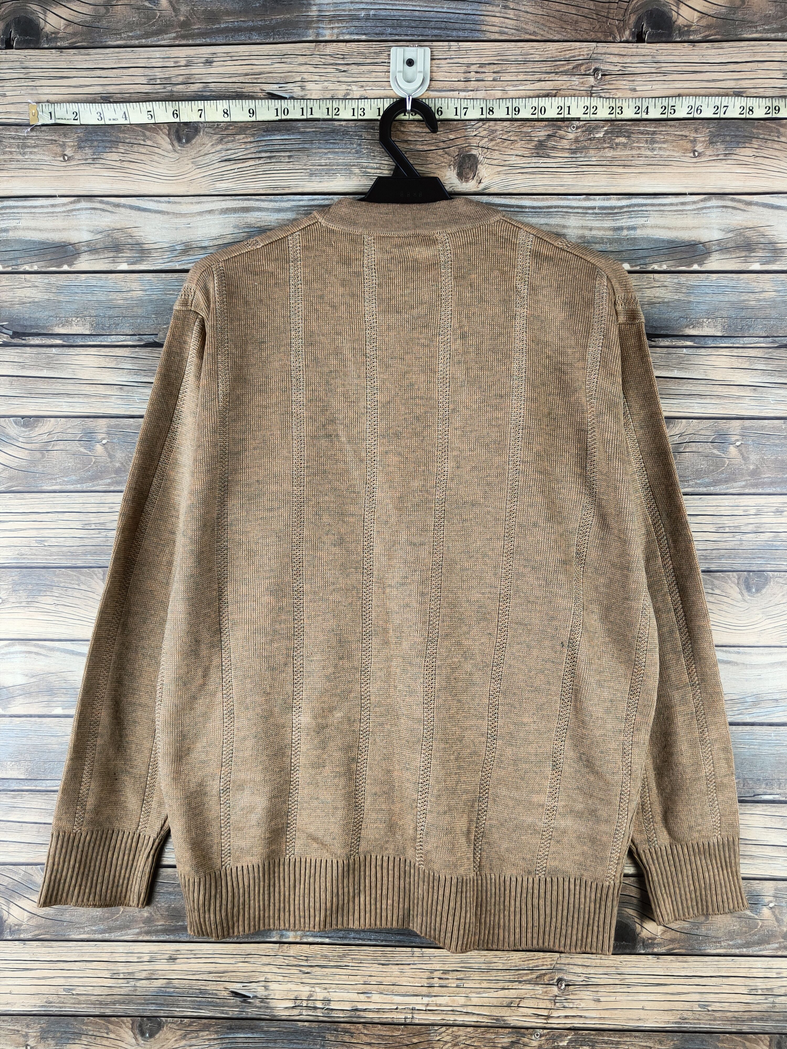Japanese Brand DL Hankyu Beige Knitwear Cardigan #46-190 Size US L / EU 52-54 / 3 - 7 Thumbnail