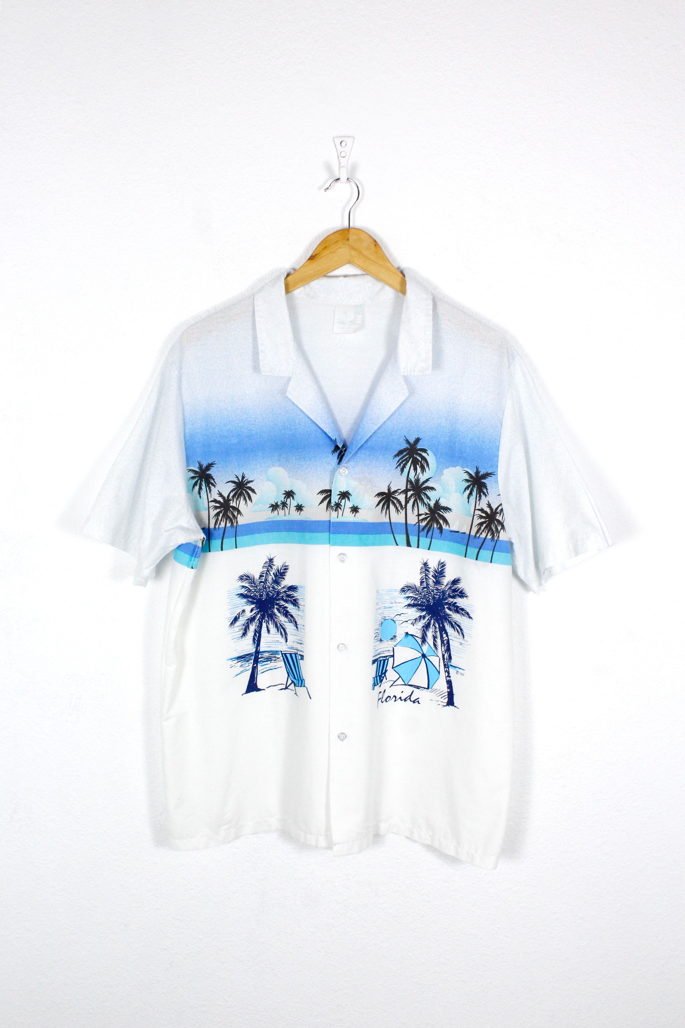 Vintage Vintage Florida Graphic Retro Hawaiian Shirt Made in USA Size US L / EU 52-54 / 3 - 1 Thumbnail