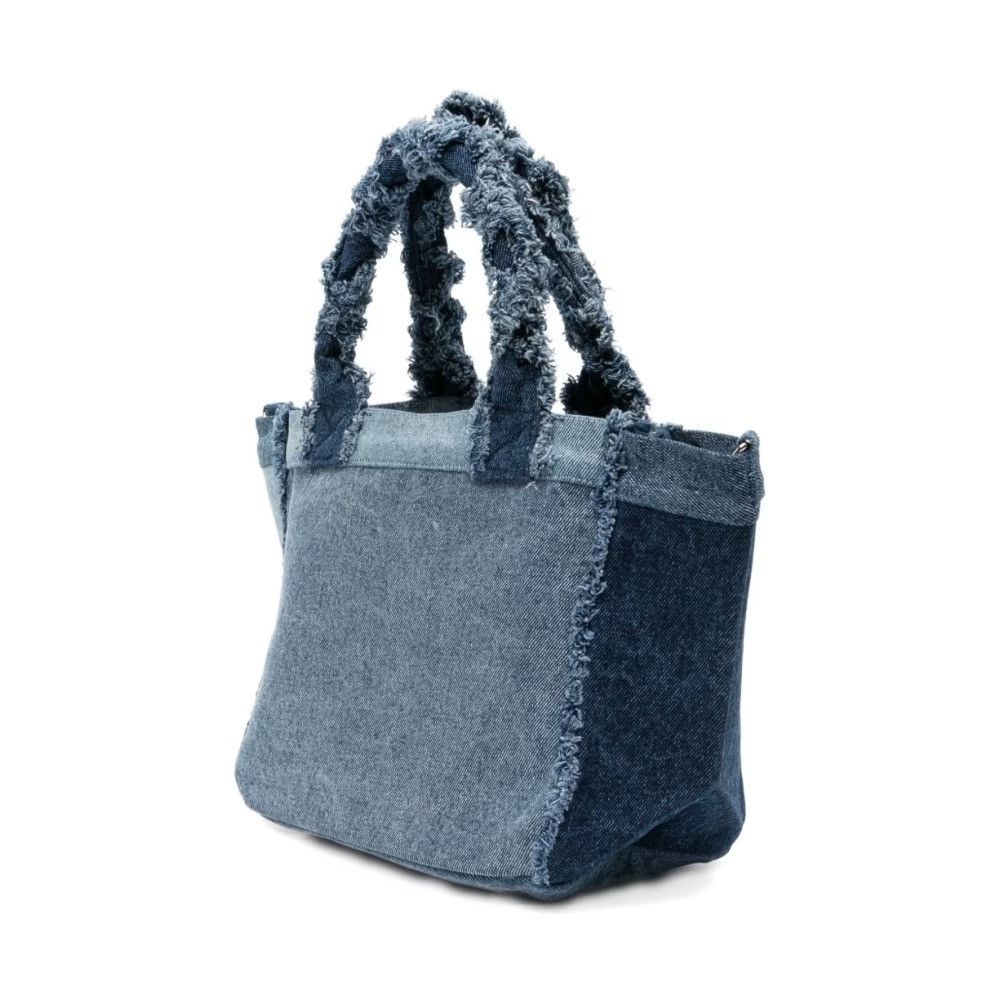 Ganni os11x0526 Size: OS / Trapeze Denim Shopper Bag in Blue Size ONE SIZE - 2 Thumbnail