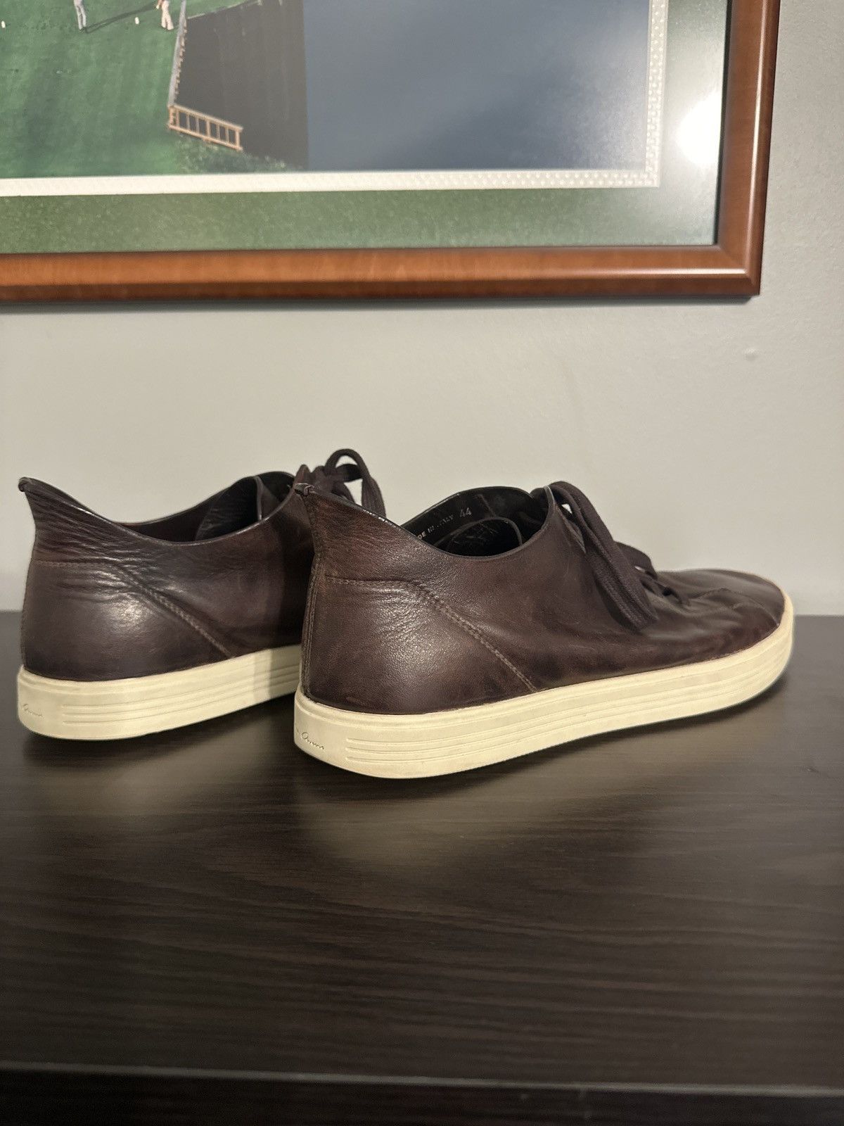 Rick Owens Rick Owens Mastodon Low Cut Sneakers - Brown Size 44 / 11 US Size US 11 / EU 44 - 3 Thumbnail