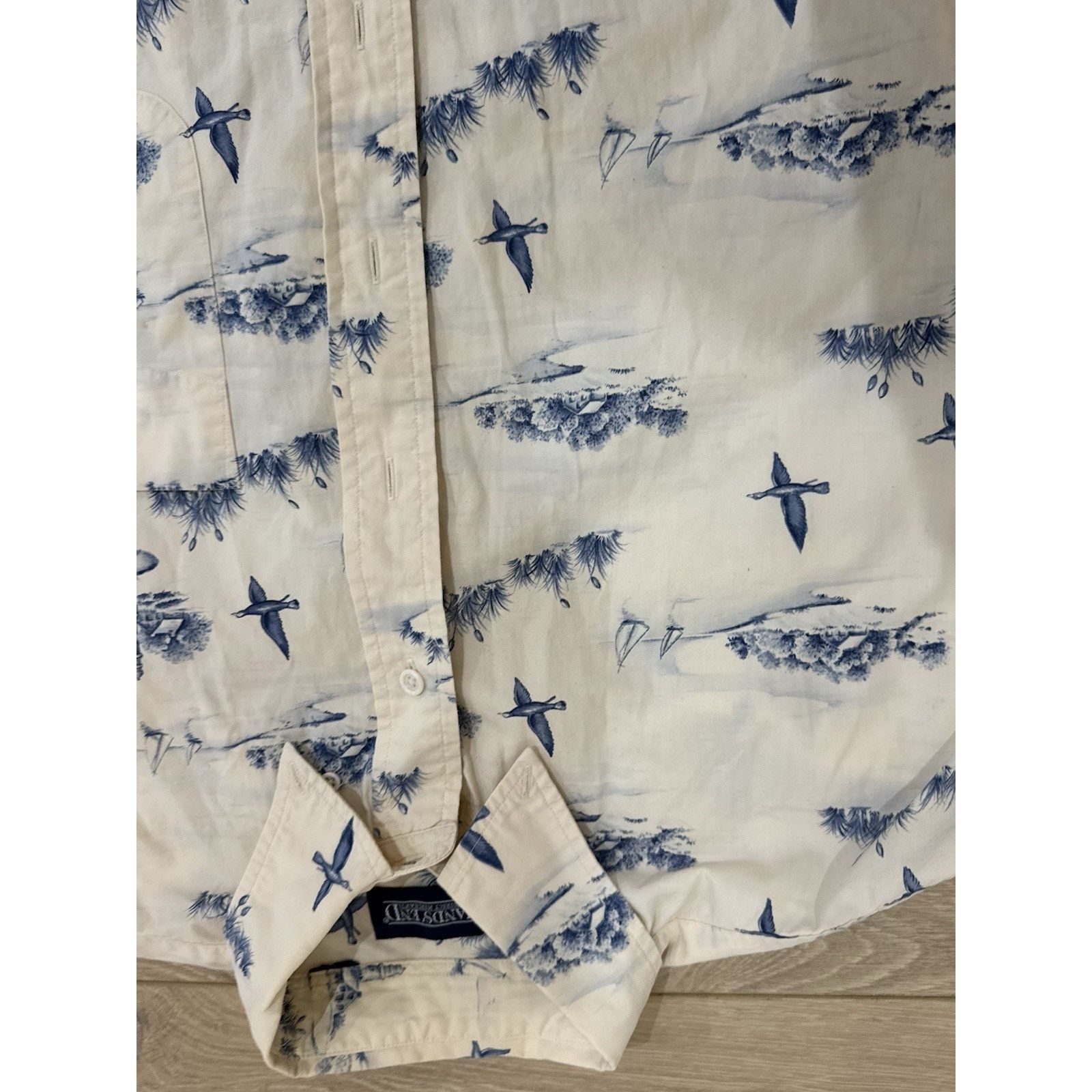 Lands' End Vintage Lands End Shirt Button Up Duck Hunt Beach Size US M / EU 48-50 / 2 - 3 Thumbnail