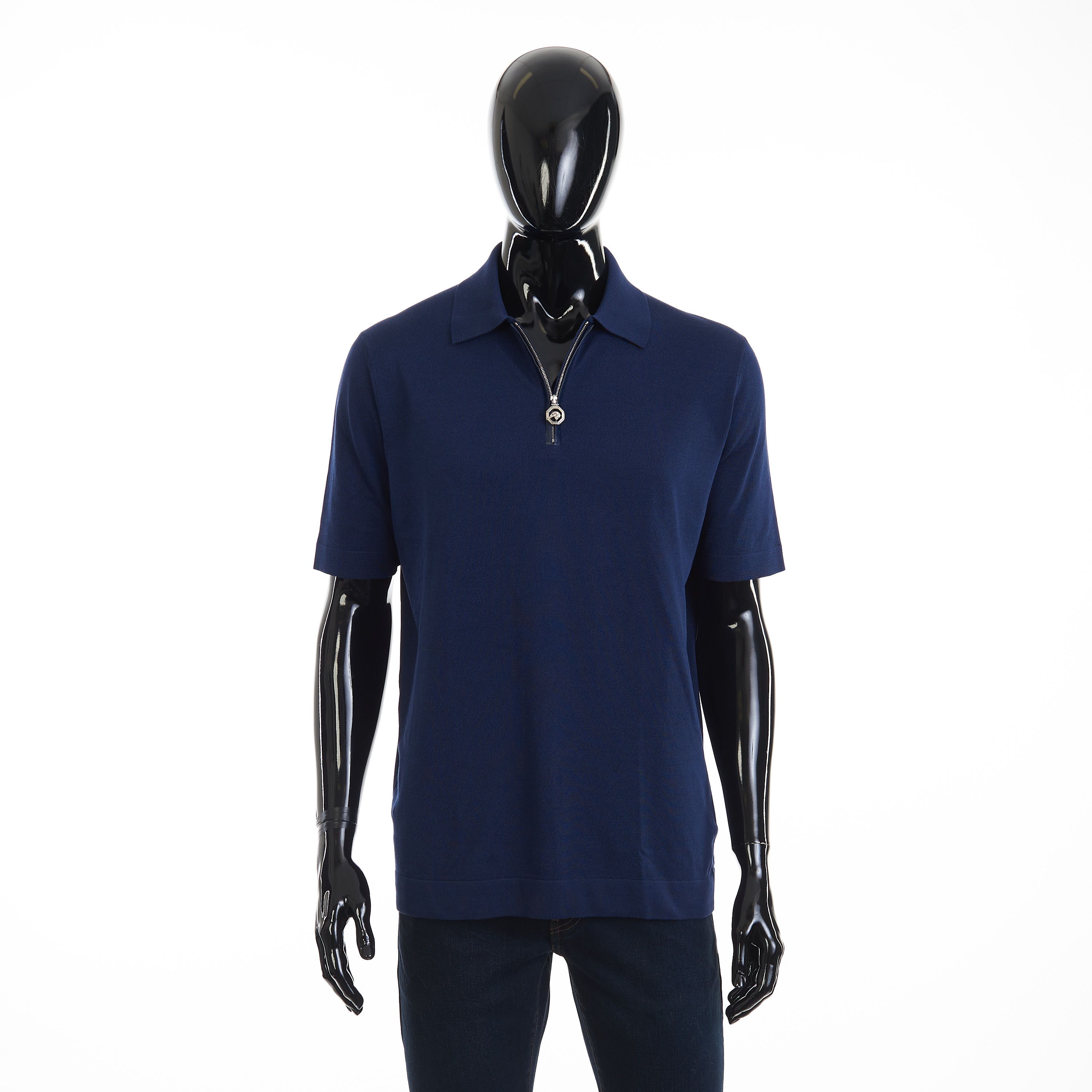 Stefano Ricci Zip Polo Shirt - Crocodile Inserts, Eagle Head Hardware Size US L / EU 52-54 / 3 - 2 Thumbnail