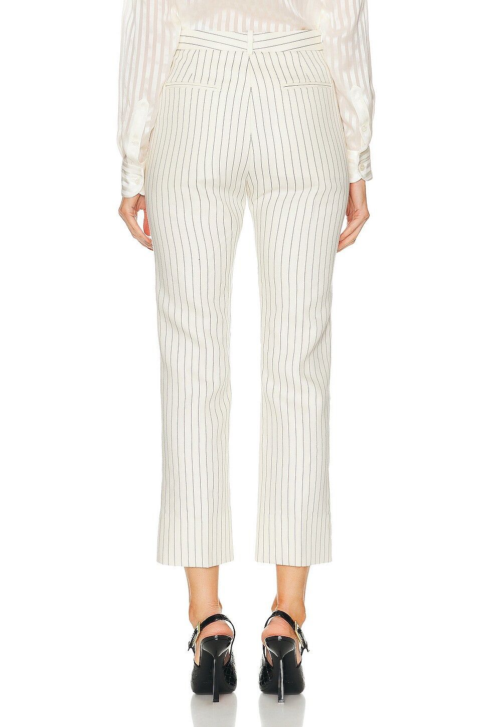 Tom Ford o1y0126 Striped Casual Pant in White/Black Size 30" / US 8 / IT 44 - 3 Thumbnail