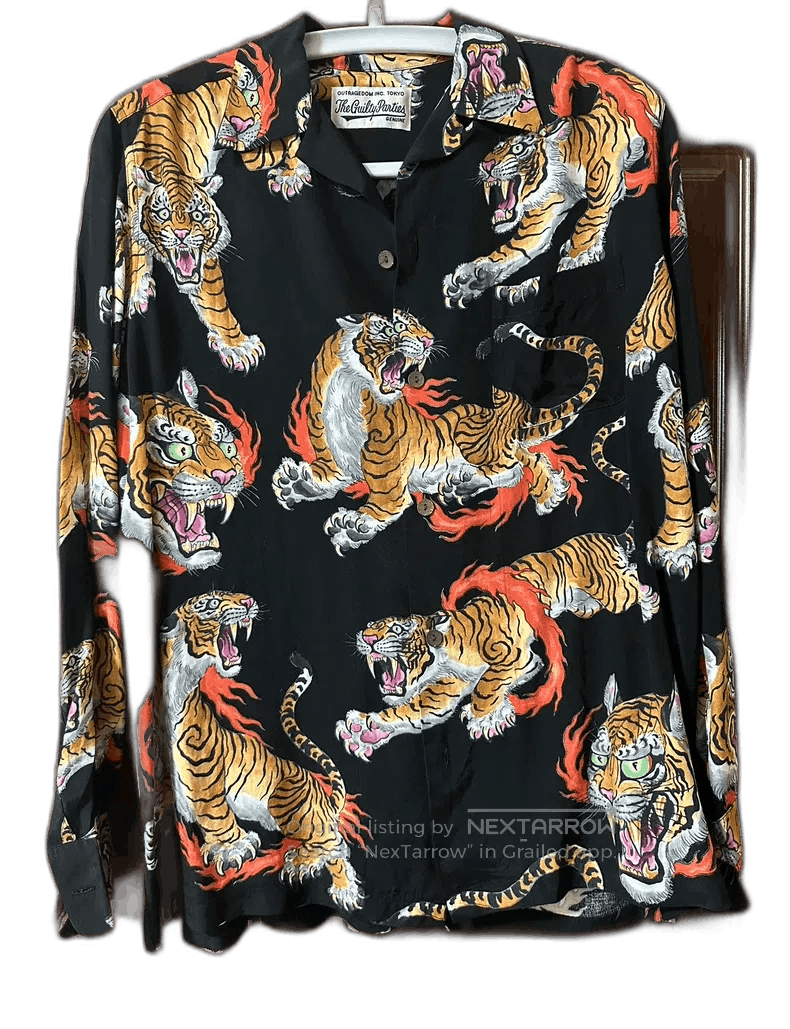 Wacko Maria Wacko Maria Tiger Print Long Sleeve Shirt Size US S / EU 44-46 / 1 - 1 Thumbnail