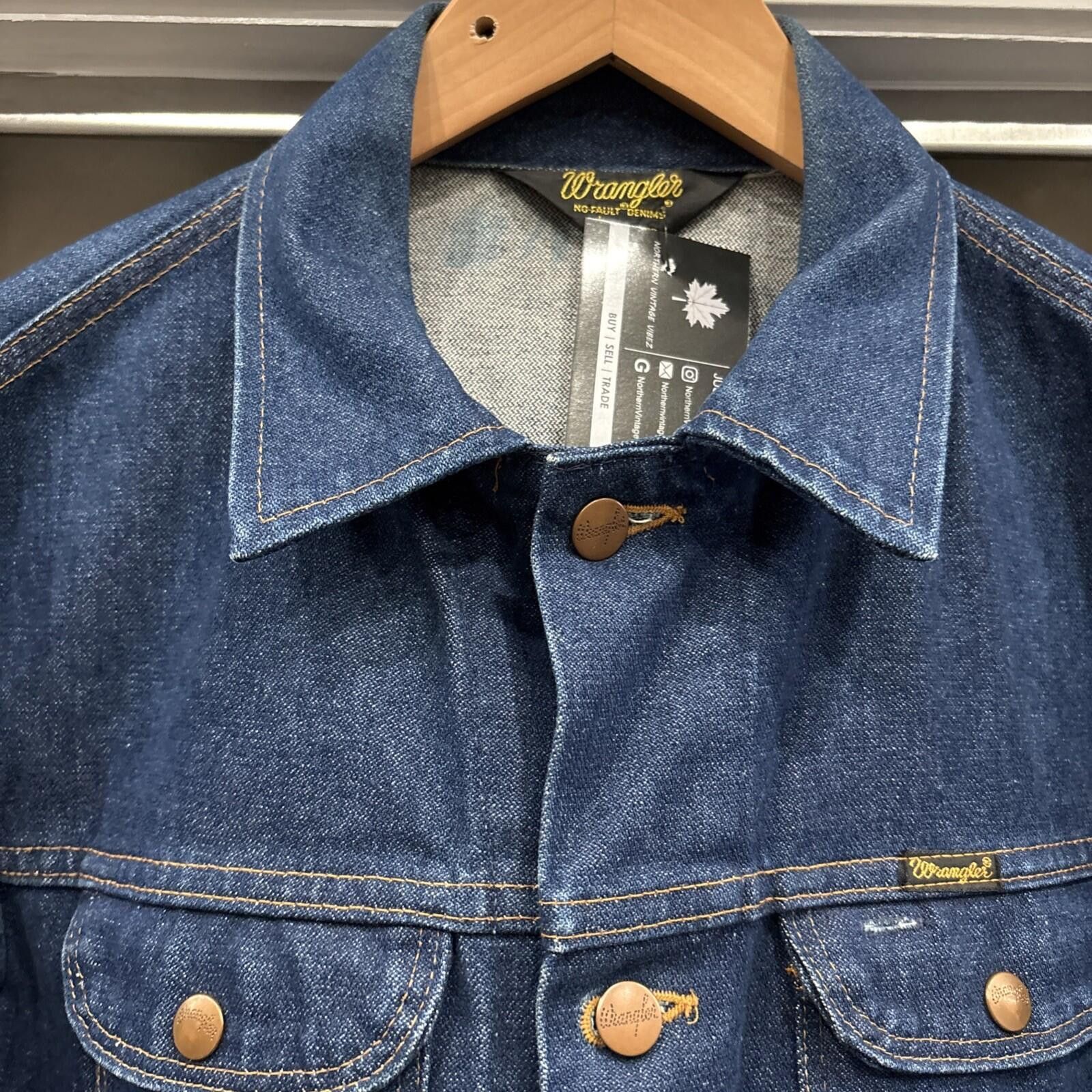 Wrangler Vintage 80’s Wrangler No Fault Denim Denim Jean Jacket Size US L / EU 52-54 / 3 - 2 Thumbnail