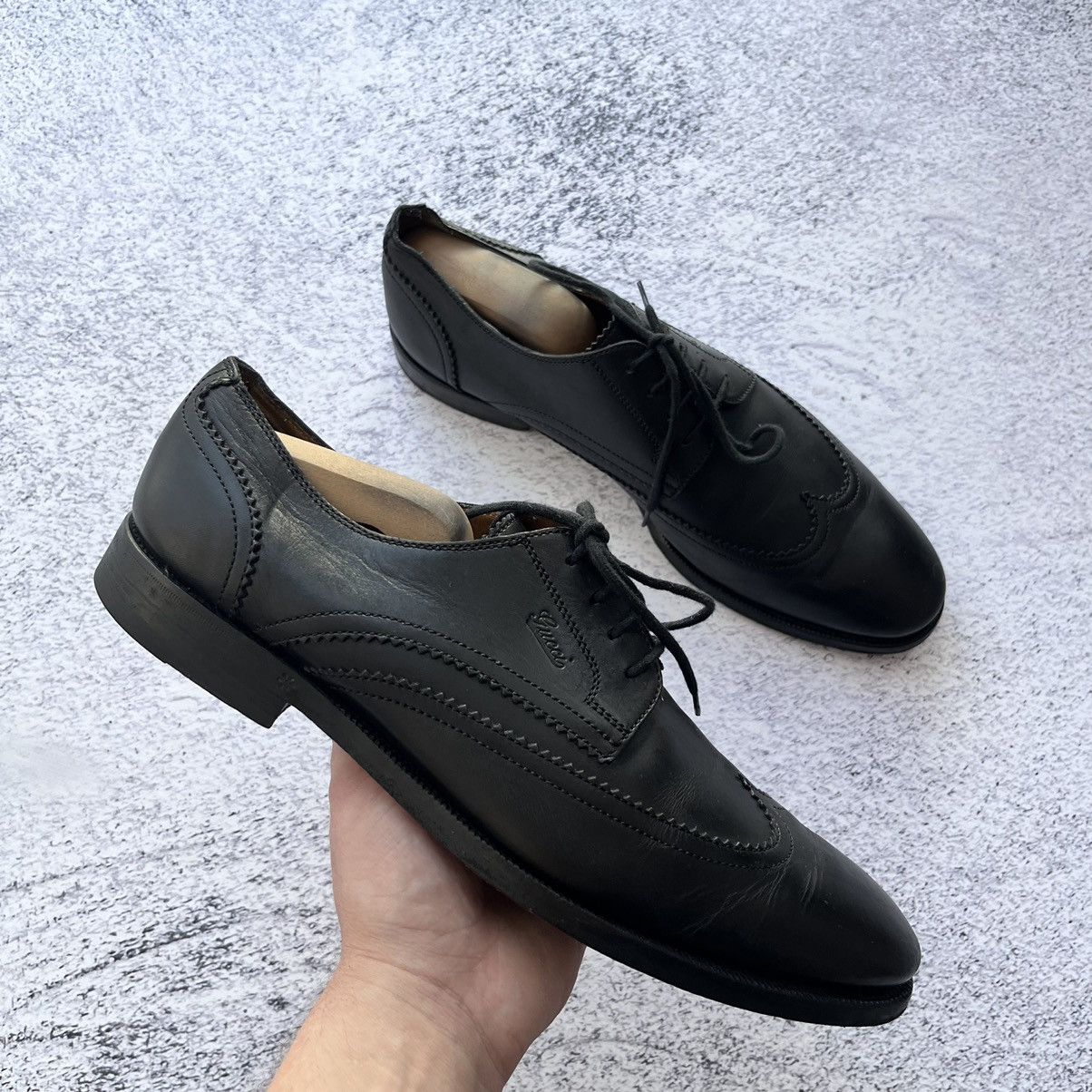 Gucci wingtip Oxfords Derby Brogue Leather shoes