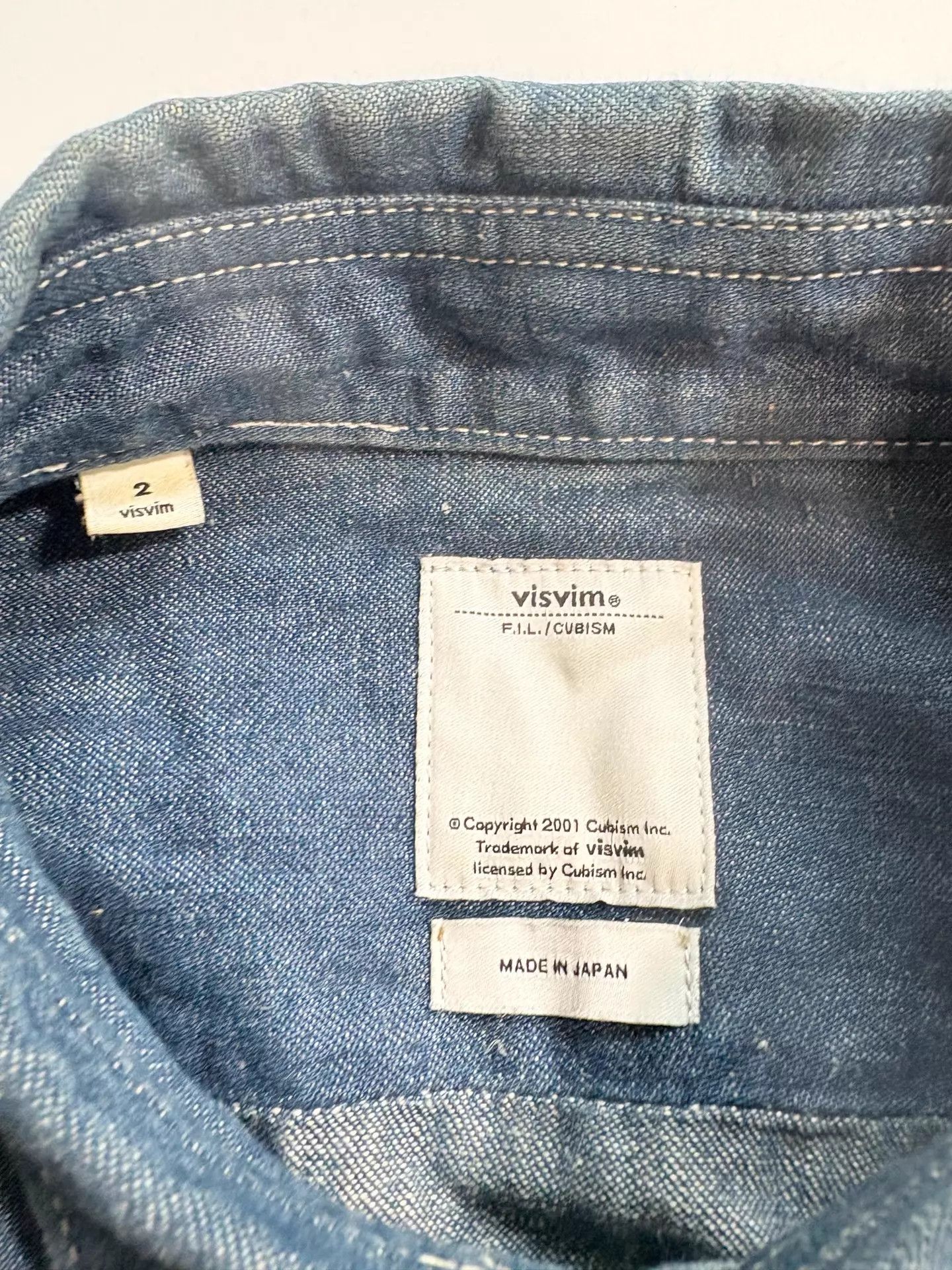Visvim VISVIM Denim Shirt Size 2 (43/106/75) Size US M / EU 48-50 / 2 - 5 Thumbnail