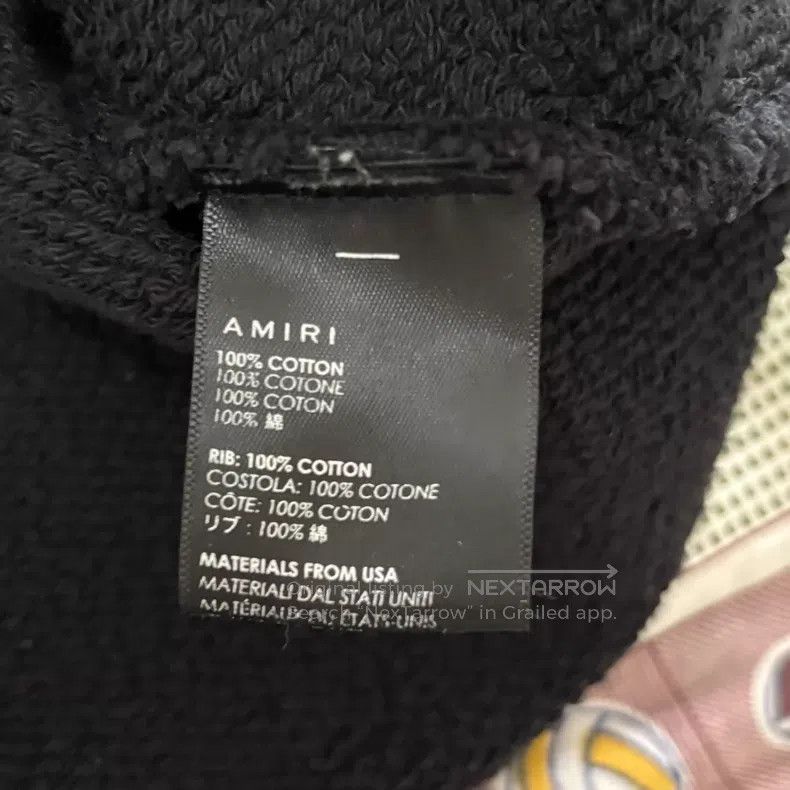 Amiri Amiri Heartbroken destroyed bear hoodie, black with hole d Size S / US 4 / IT 40 - 5 Thumbnail