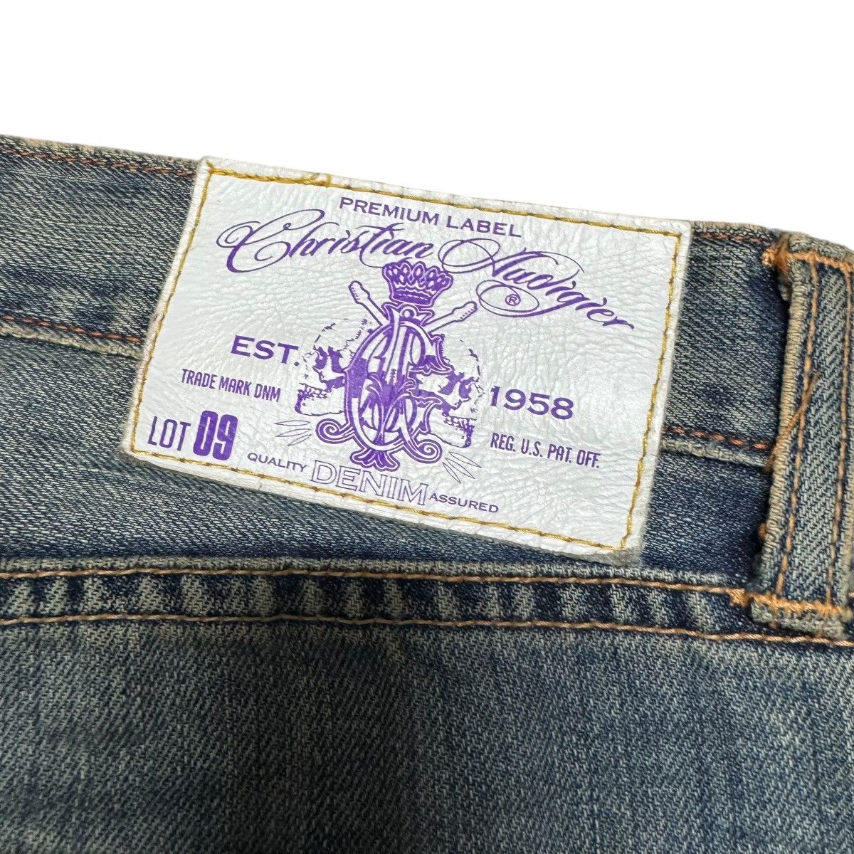 Christian Audigier Vintage Christian Audigier Denim Thrashed Jeans Size US 32 / EU 48 - 14 Thumbnail