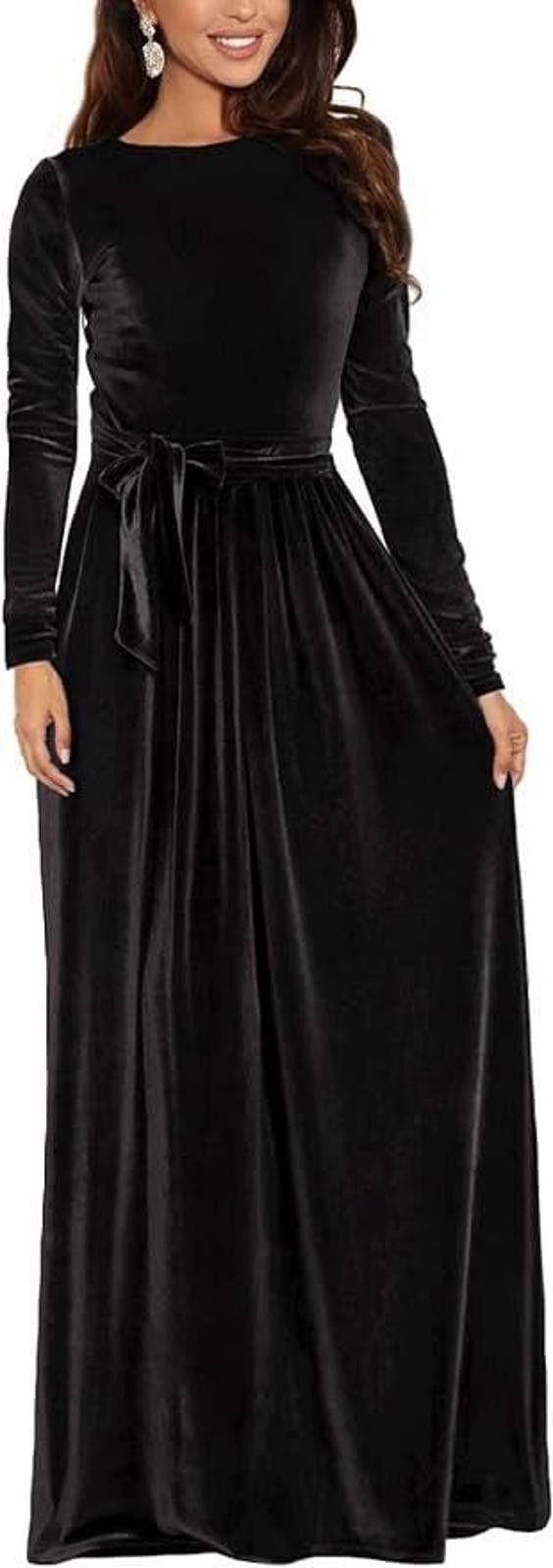 Other Zattcas XS Black Velvet Dress Size XS / US 0-2 / IT 36-38 - 2 Thumbnail