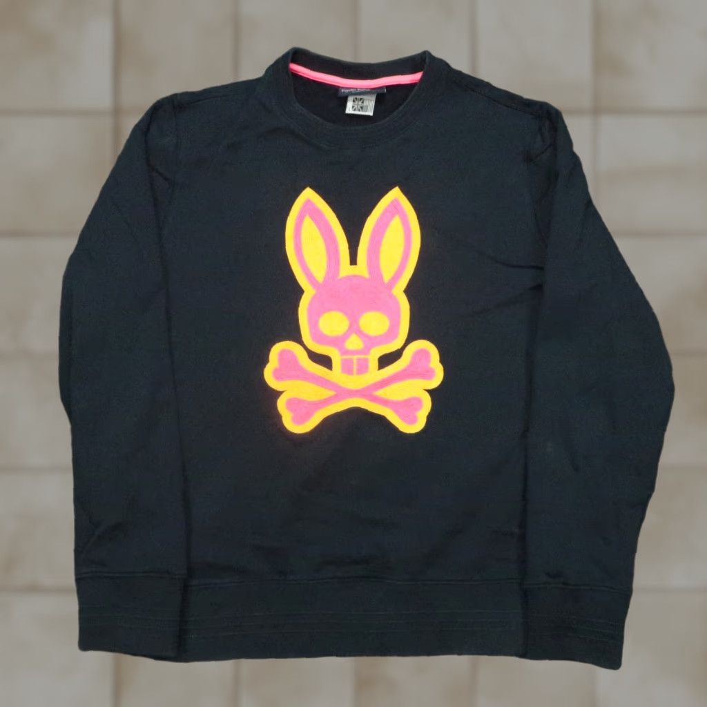 Psycho Bunny Psycho Bunny Sweatshirt Men L Blue Crew Neck Pullover Long Sleeve Knit Pockets Athletic Regular Fit - Cotton Polyester Size US L / EU 52-54 / 3 - 1 Thumbnail