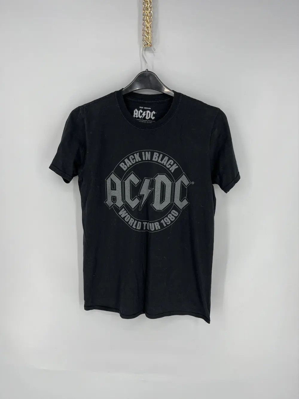 Band Tees × Vintage Vintage Y2K ACDC "Back in Black" T-Shirt Rock Band Size XL Size US XL / EU 56 / 4 - 1 Thumbnail