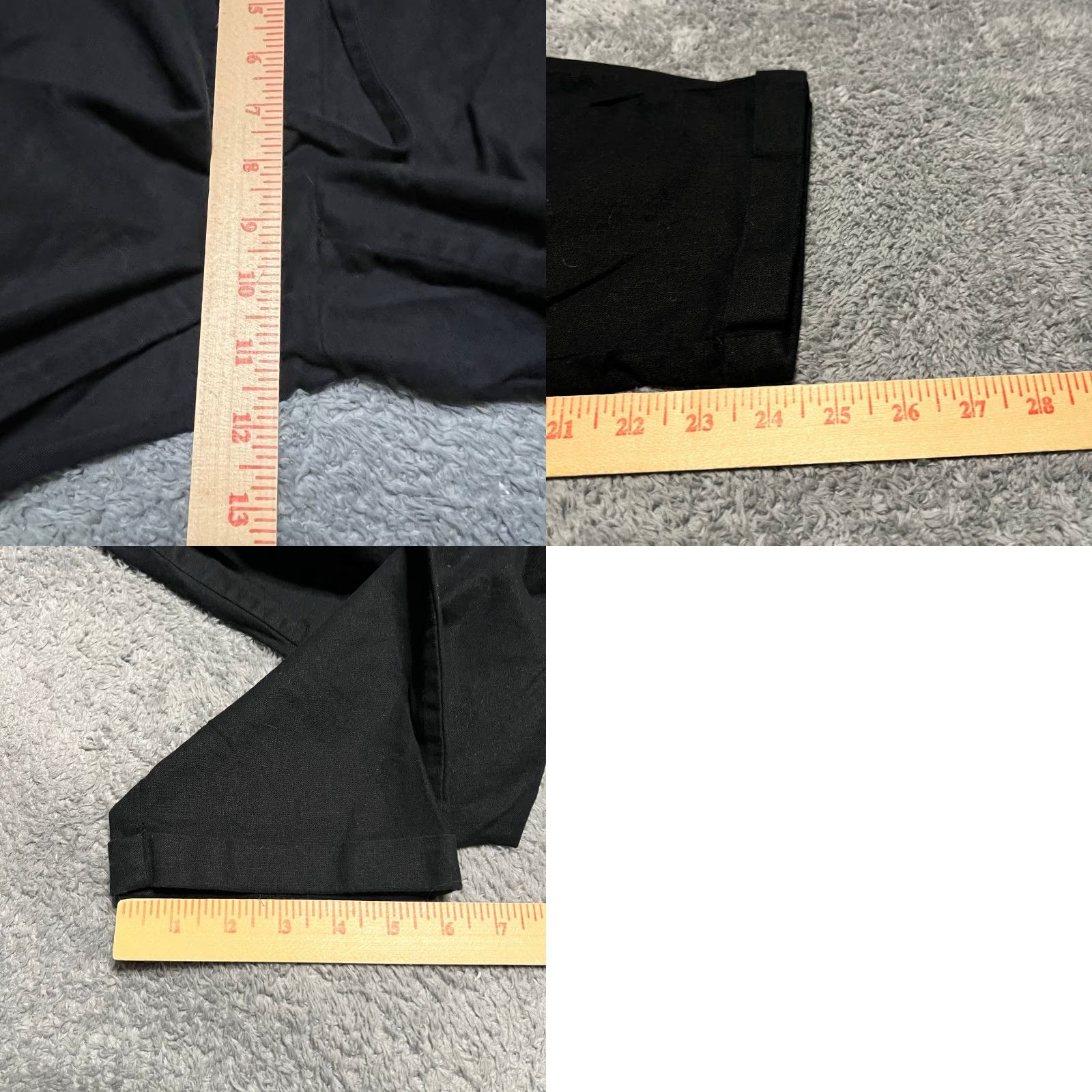 J.Crew J.CREW Pants Womens 8 Black Drawstring Linen Blend Straight Leg Cropped AW839 Size 30" / US 8 / IT 44 - 8 Thumbnail