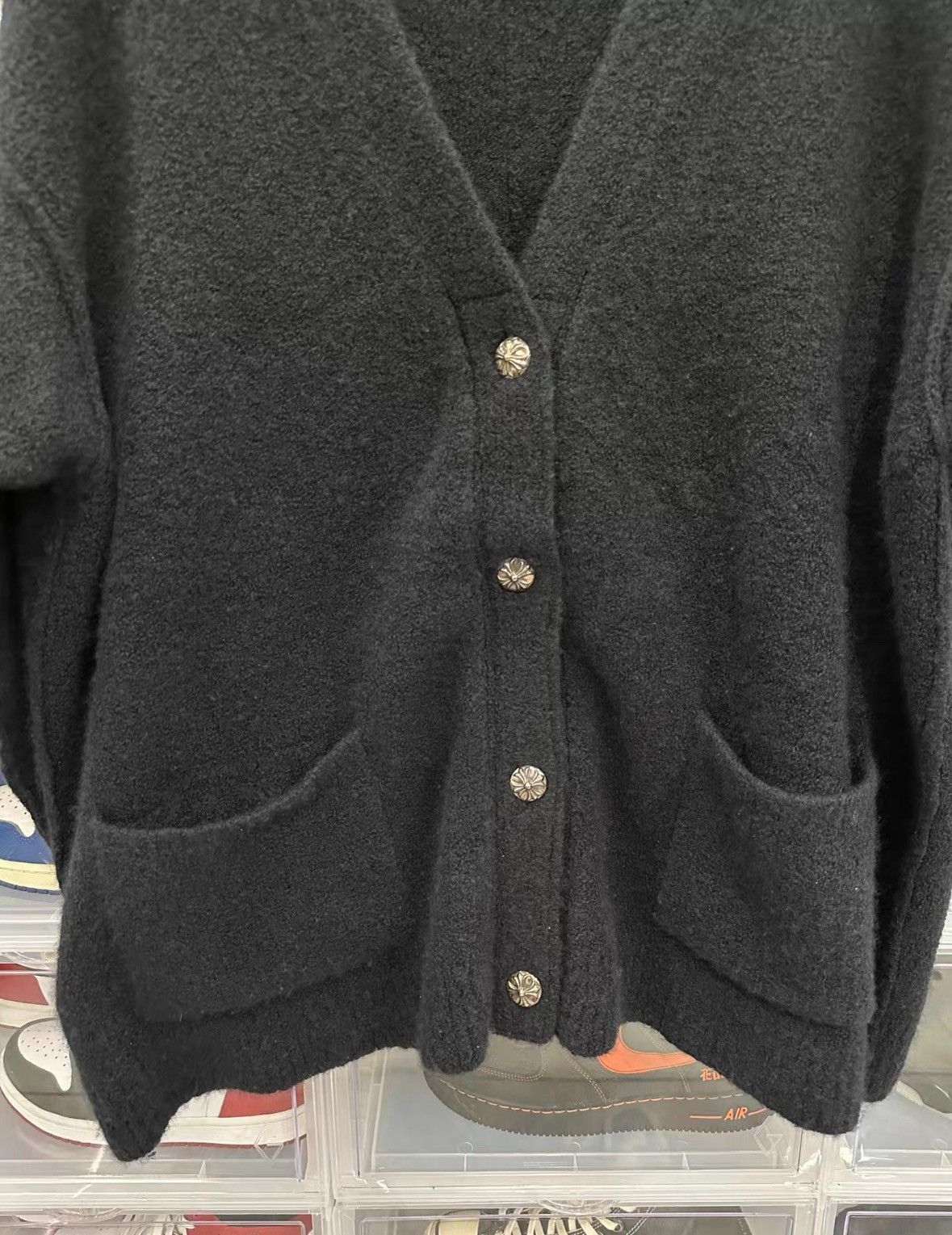 Chrome Hearts Chrome hearts leopard cross knit cardigan Size US L / EU 52-54 / 3 - 6 Thumbnail