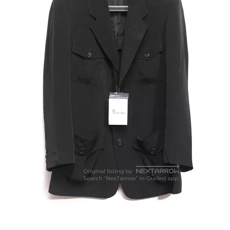 Yohji Yamamoto Yohji Yamamoto size 2 Triacetic acid four-bag blazer Size 36R - 2 Thumbnail