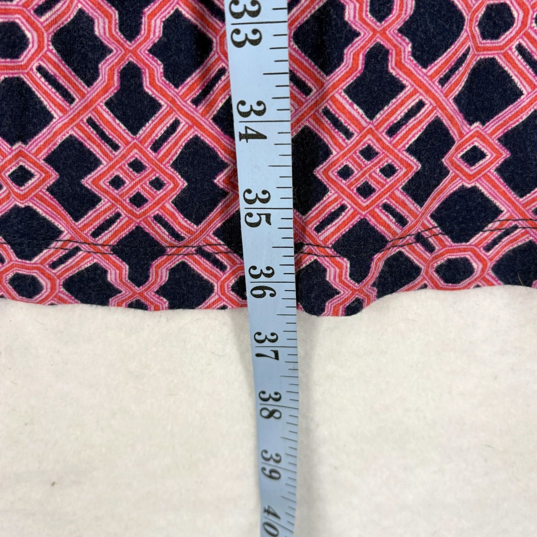 Vineyard Vines Vineyard Vines Dress Womens Large Pink Geometric Shift Jersey Boat Neck Size L / US 10 / IT 46 - 7 Thumbnail