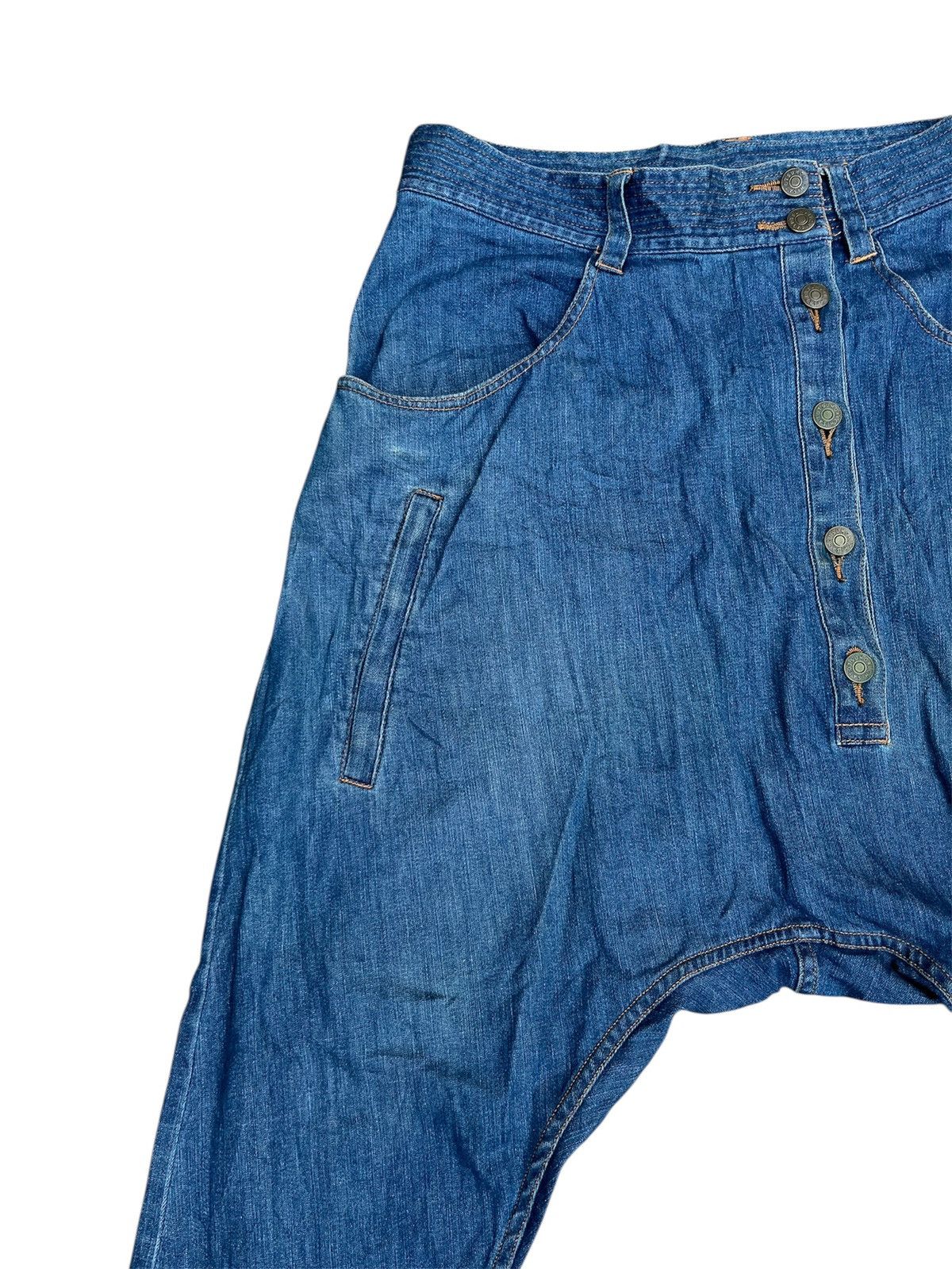 Issey Miyake Issey Miyake By Tsumori Chisato Drop Crotch Denim Pants Size US 28 / EU 44 - 5 Thumbnail