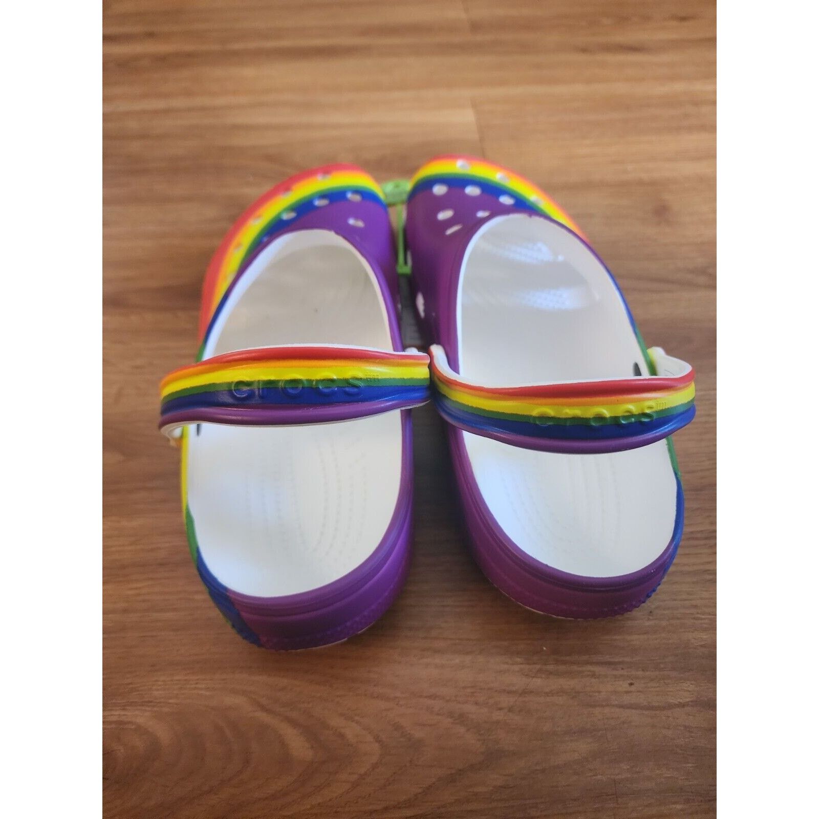Crocs Crocs Classic Rainbow Dye Clog M11/W13 Pride Size US 11 / EU 44 - 4 Thumbnail