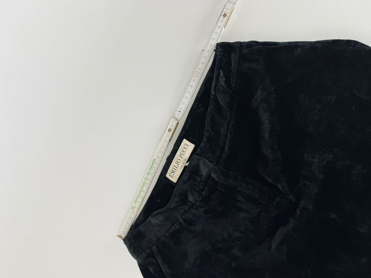 Emilio Pucci Vintage Pucci Velvet Skirt Black IT40 Size 27" / US 4 / IT 40 - 3 Thumbnail